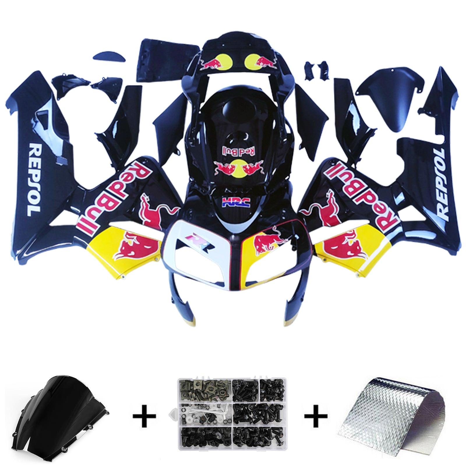 ABS Plastic Kairing Kit voor Honda CBR600R 2003-2004 F5