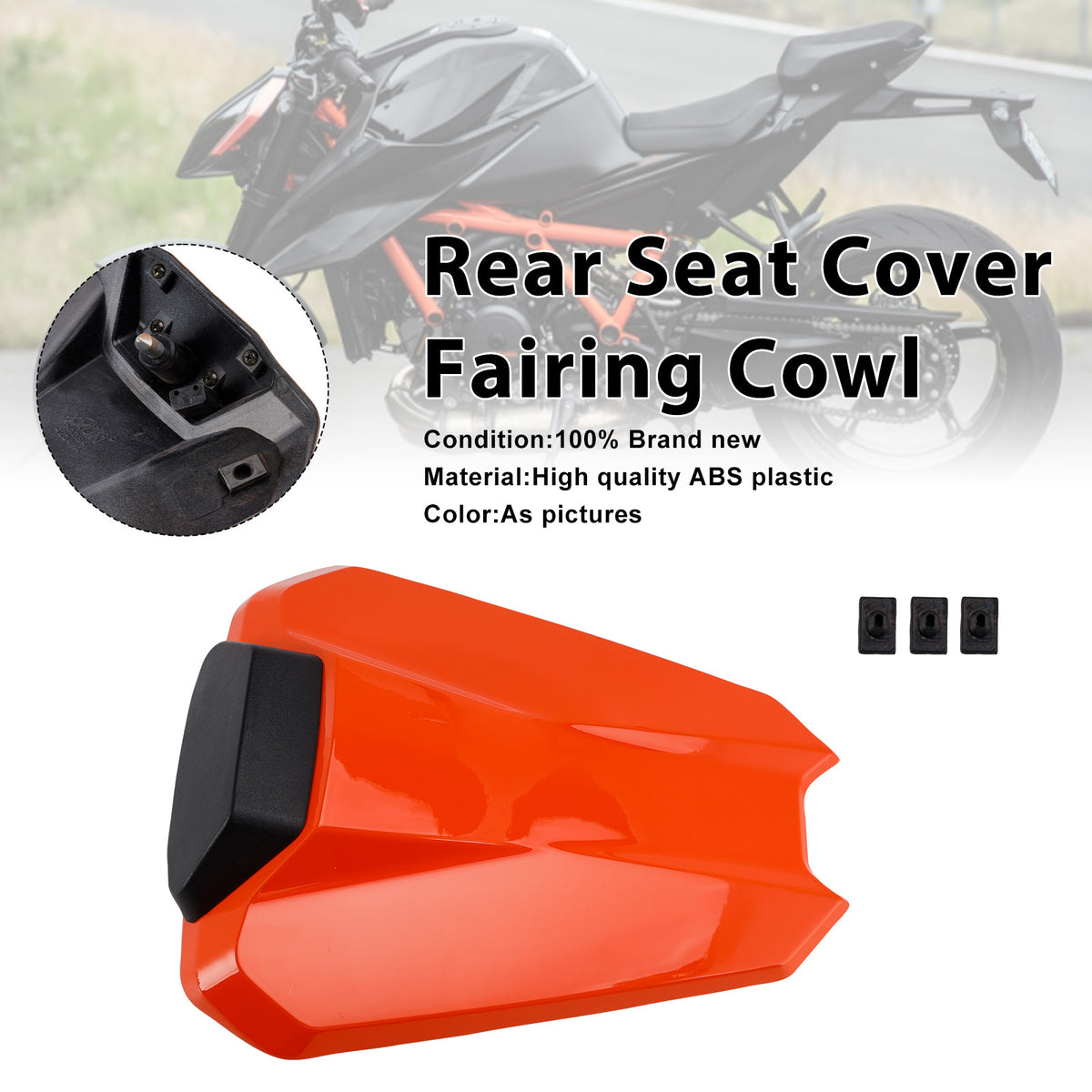 Capot de selle passager arrière pour 1290 Super Duke R 2020-2023