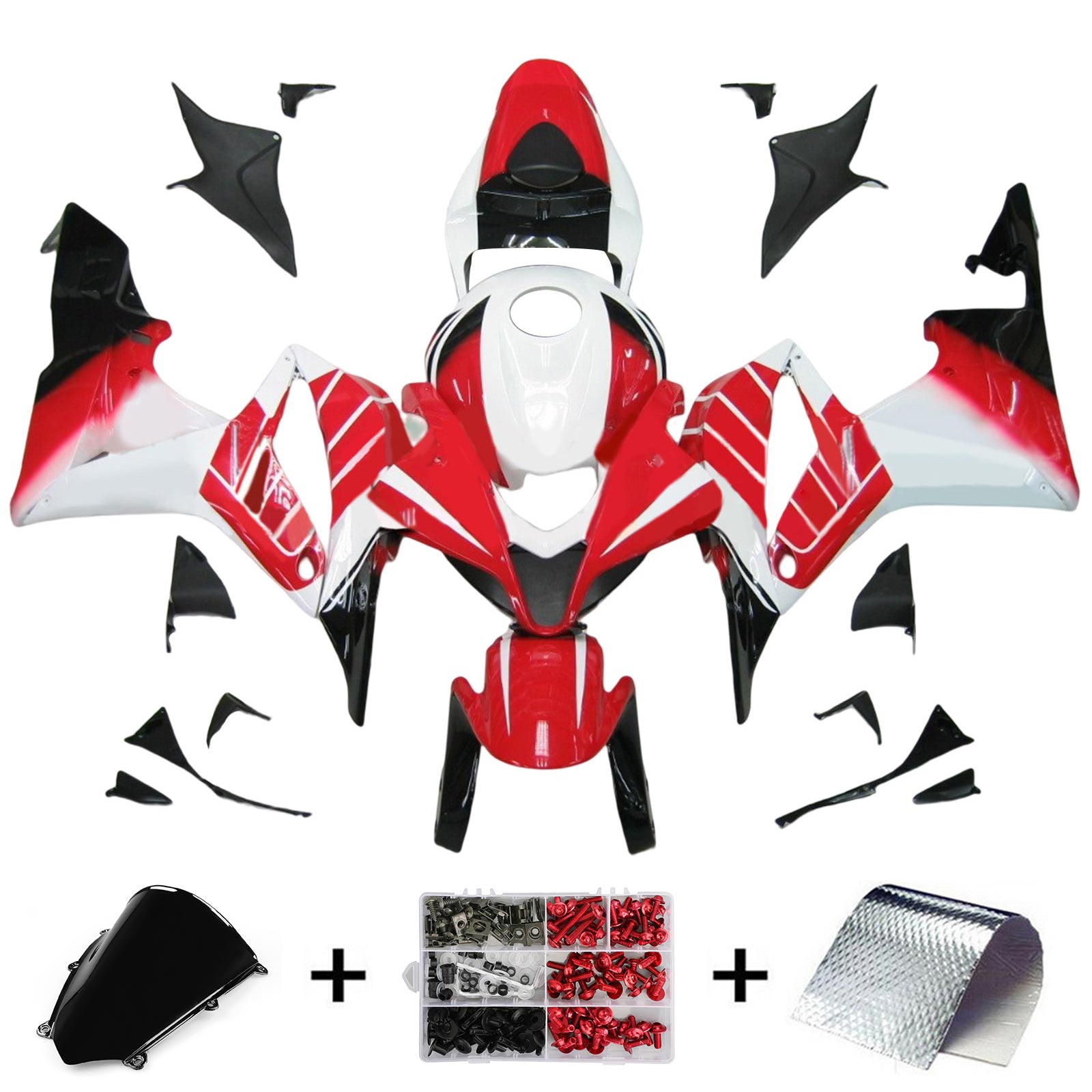 Kit de carénage par injection, carrosserie en plastique ABS pour Honda CBR600RR 2007-2008 F5