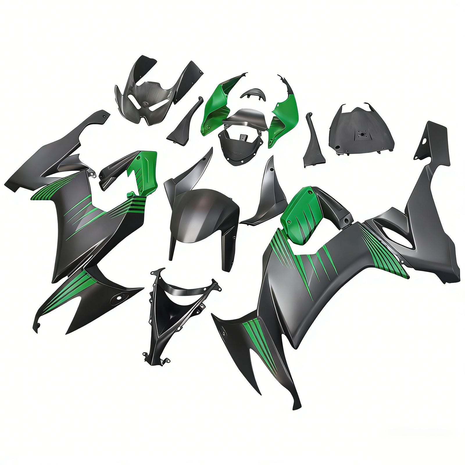 Kit de carénage injecté en plastique ABS pour Kawasaki ZX10R 2008-2010