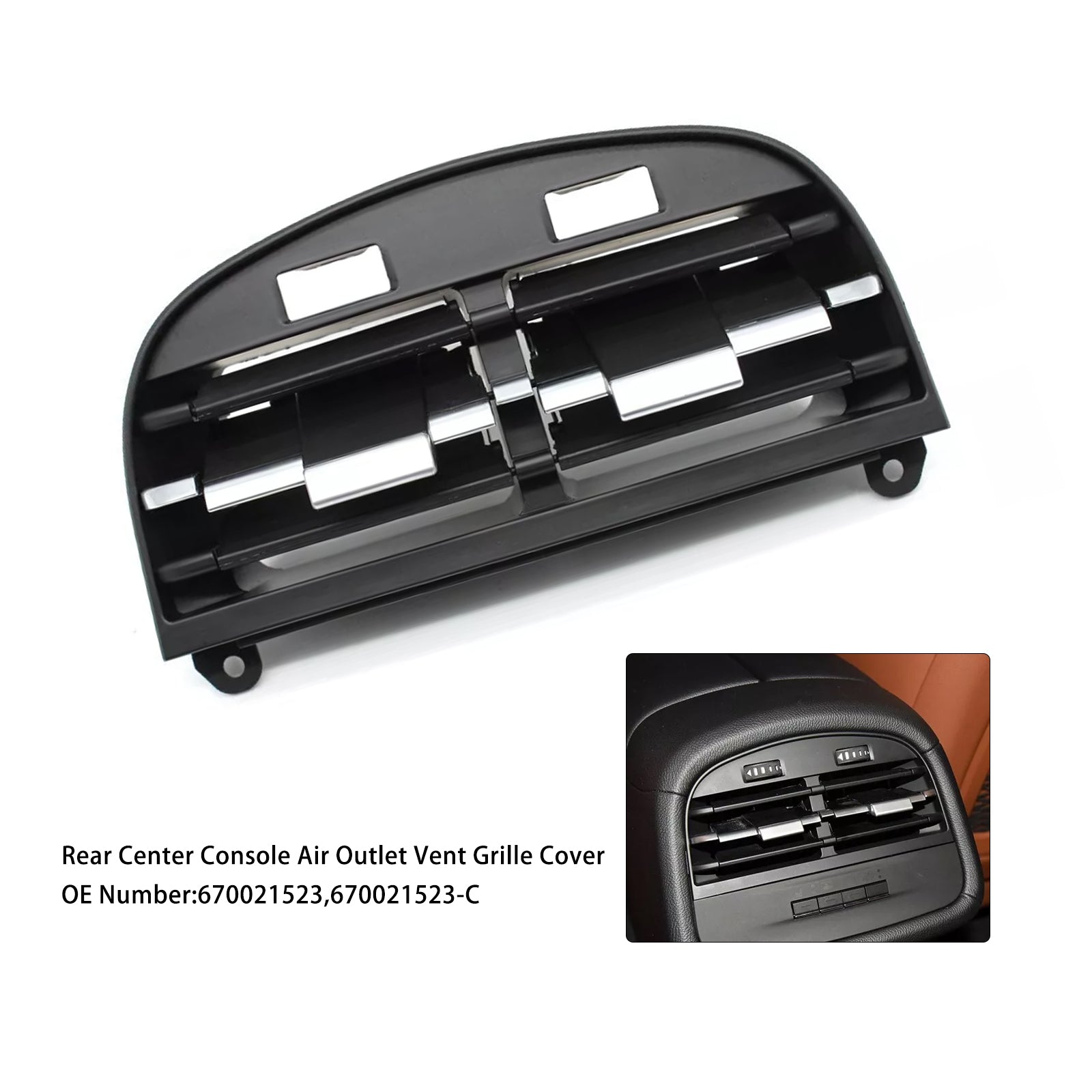 Siatka wentylacyjna tylnej centralnej konsoli Maserati Ghibli 2014-2020