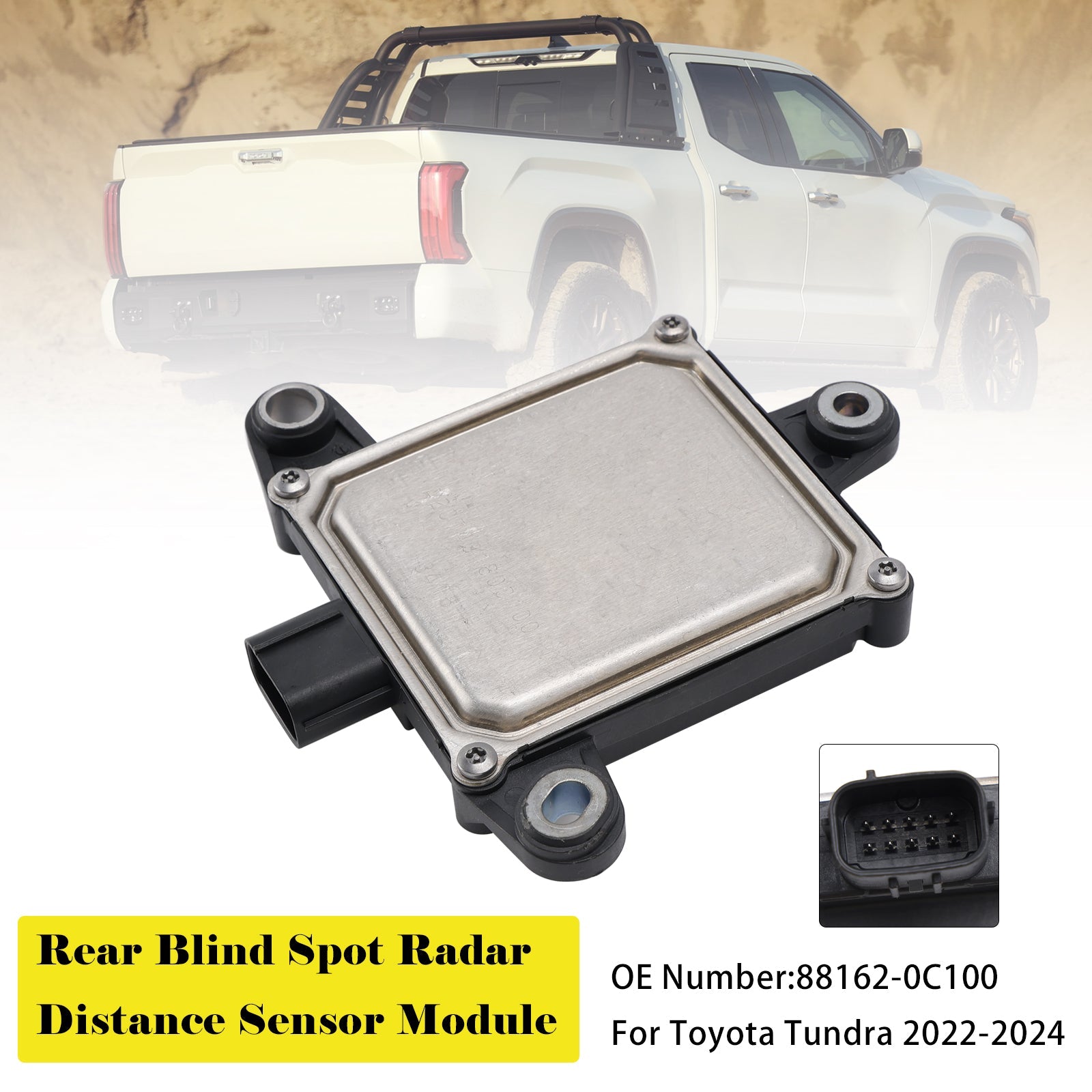 Module de capteur de distance radar d'angle mort arrière pour Toyota Tundra 2022-2024, référence 88162-0C100
