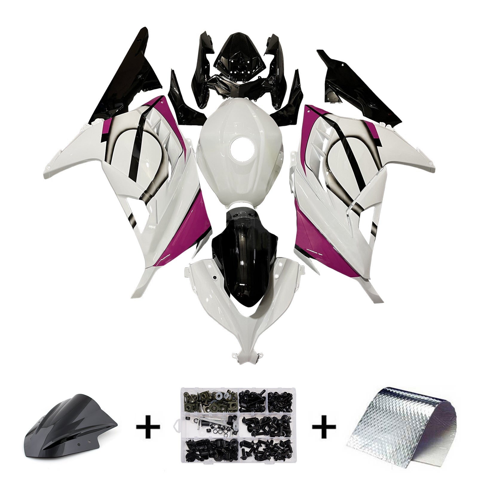 Injekcijski komplet, plastična karoserija ABS za Kawasaki EX300 ninja300 2013-2024