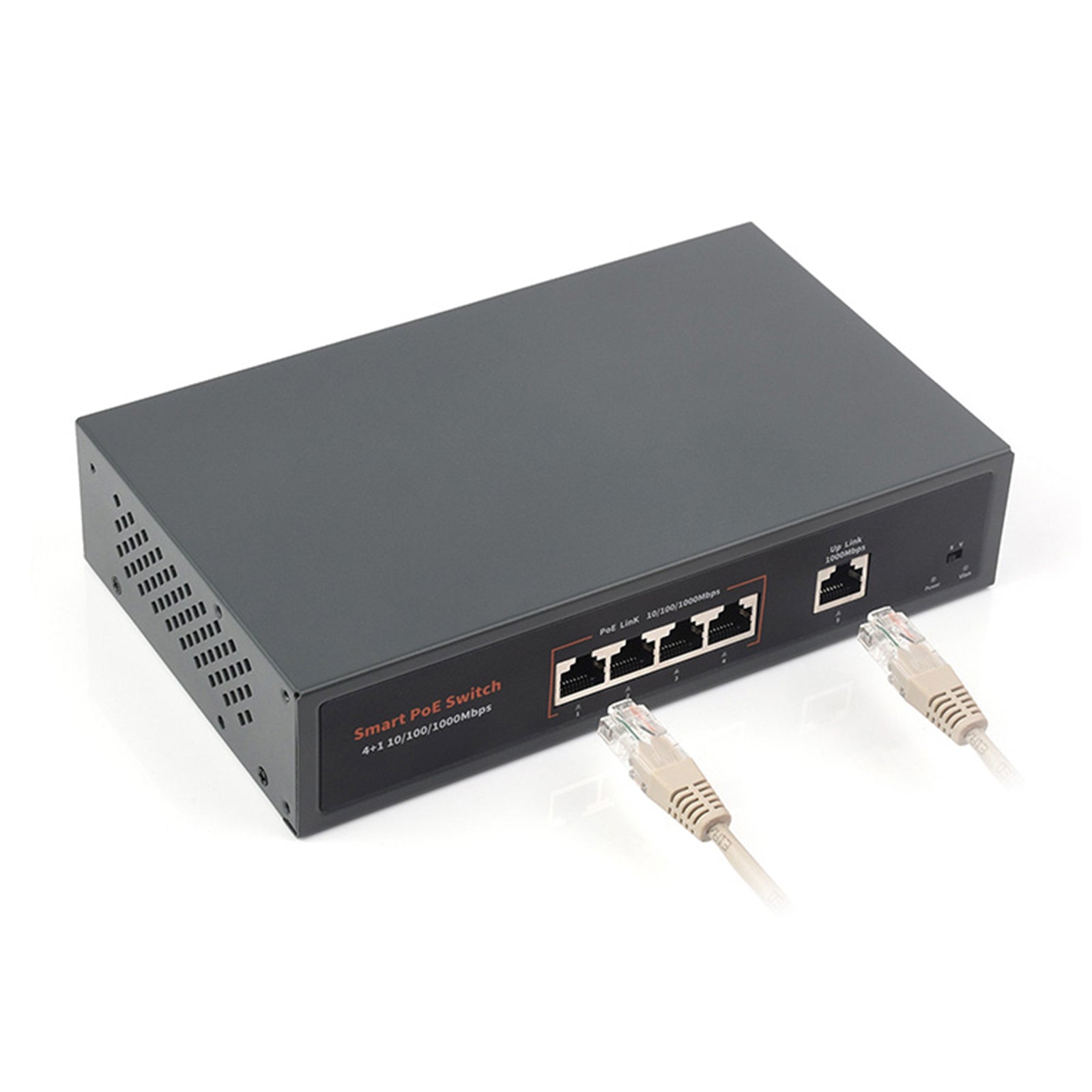 120W Gigabit Ethernet Poe Switch 10/100/1000M Poort Adaptieve Plug Play 4 Netwerken
