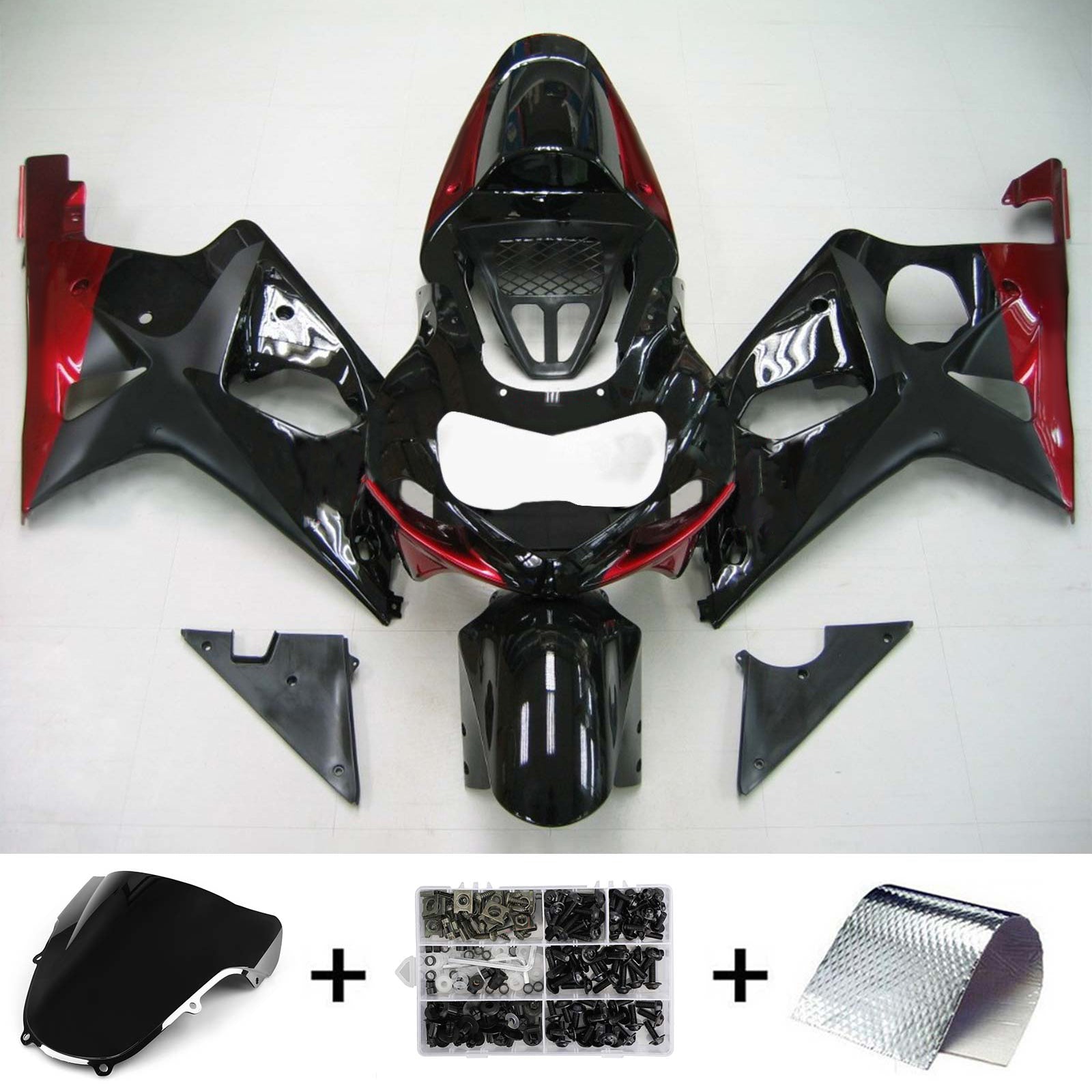 Injection carénage kit carrosserie plastique ABS pour Suzuki GSXR1000 2000-2002 K1 K2