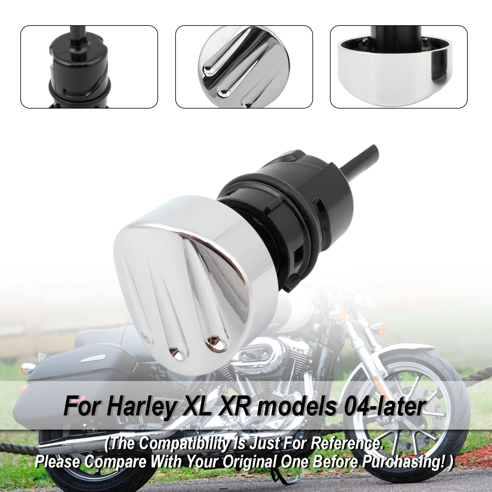 Tapa del tanque de calibre de aceite, para Sportster XL883 XL1200 2004 - 2016