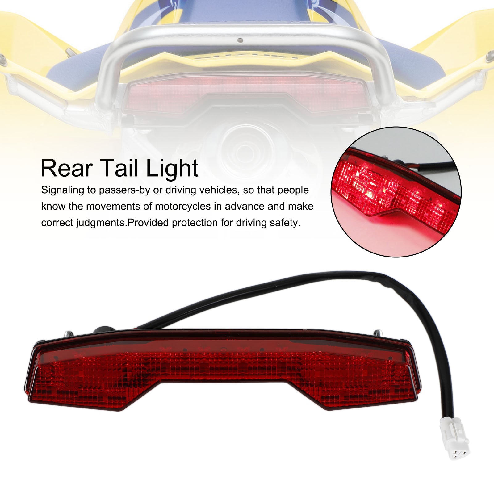 Fanale posteriore a LED per luce freno per Suzuki LTR450 LTR-450 2006-2009 Quadracer