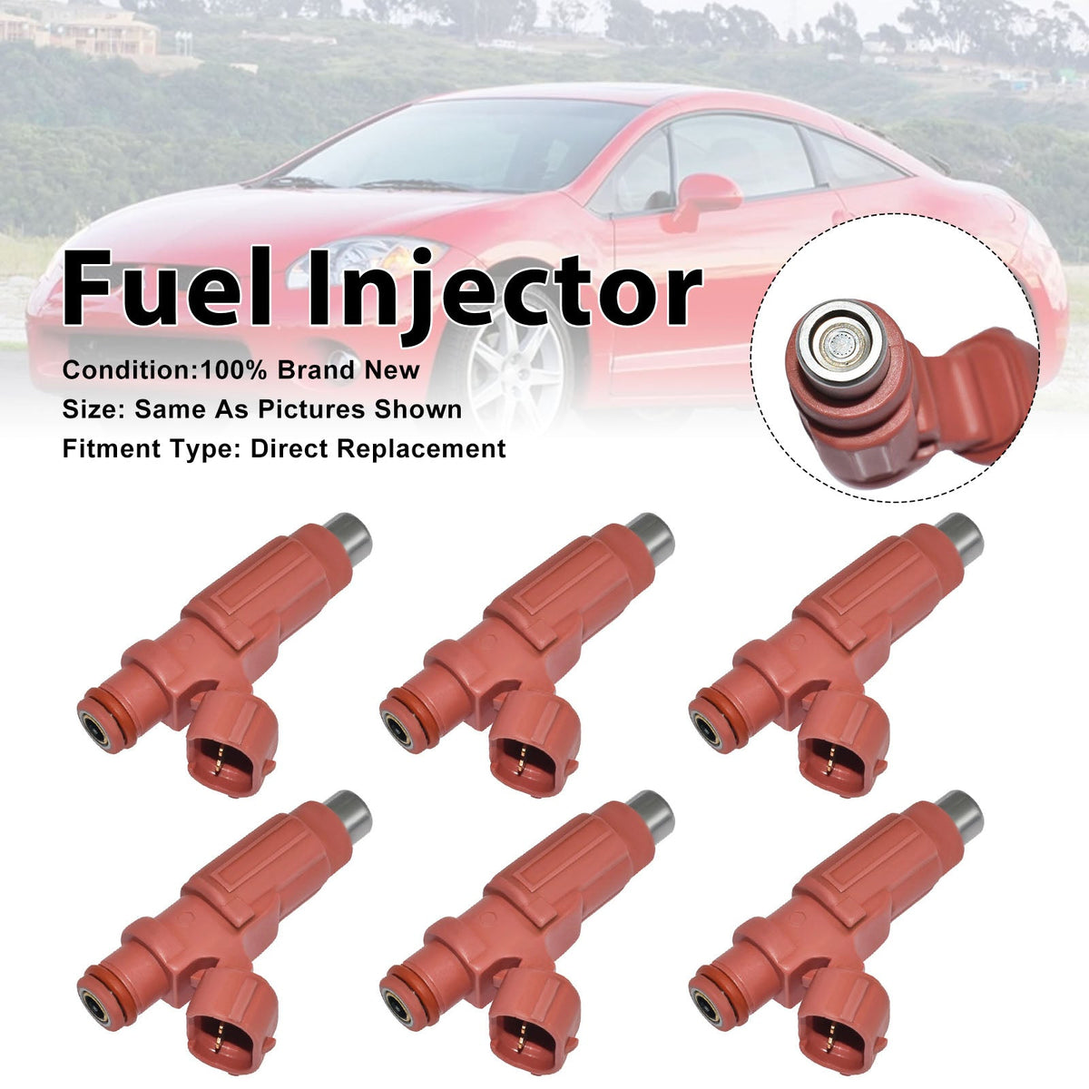 6 injecteurs de carburant pour Mitsubishi Eclipse 06-12 et Endeavor 2004-2010 HDB305F