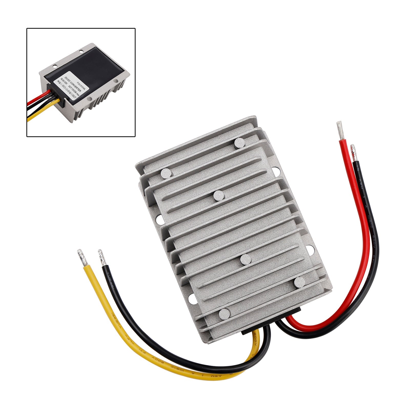 Convertisseur régulateur abaisseur d'alimentation étanche CC 30-120 V vers 12 V 20 A 240 W