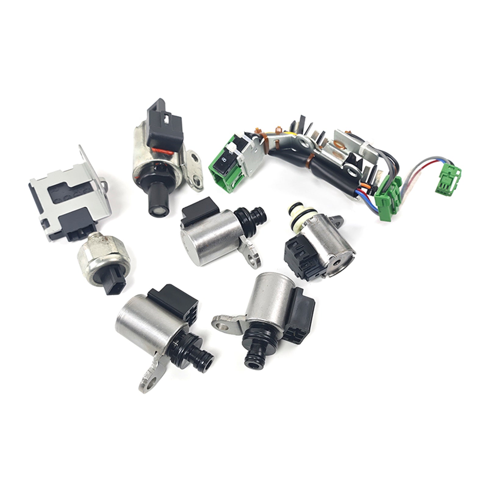 200 –2011 Altima Hybrid – L4 2.5L CVT FWD (RE0F10A) Kit d'électrovanne de transmission JF011 Un capteur