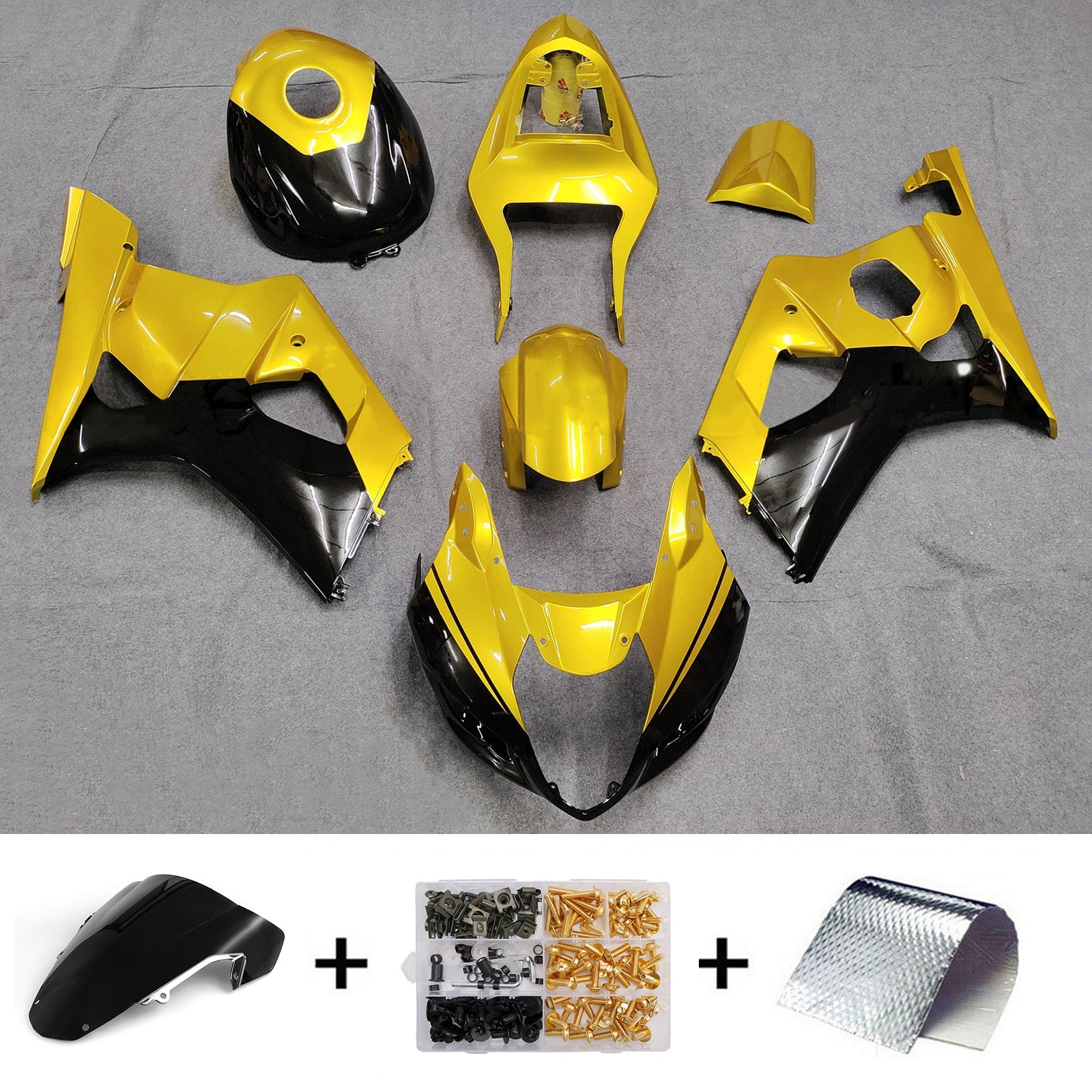 Kit de carénage injecté en plastique ABS pour Suzuki GSXR1000 2003-2004 K3