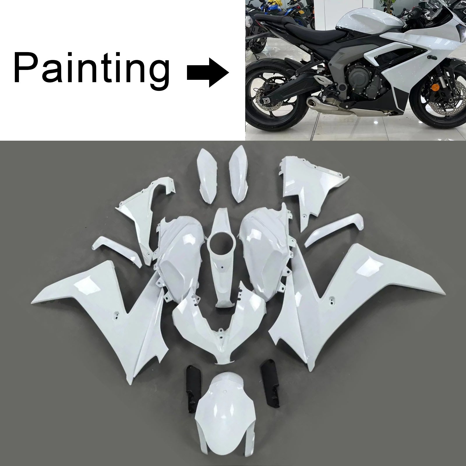 Kit de carénage injecté en plastique ABS pour Triumph Daytona 660 2024-2025
