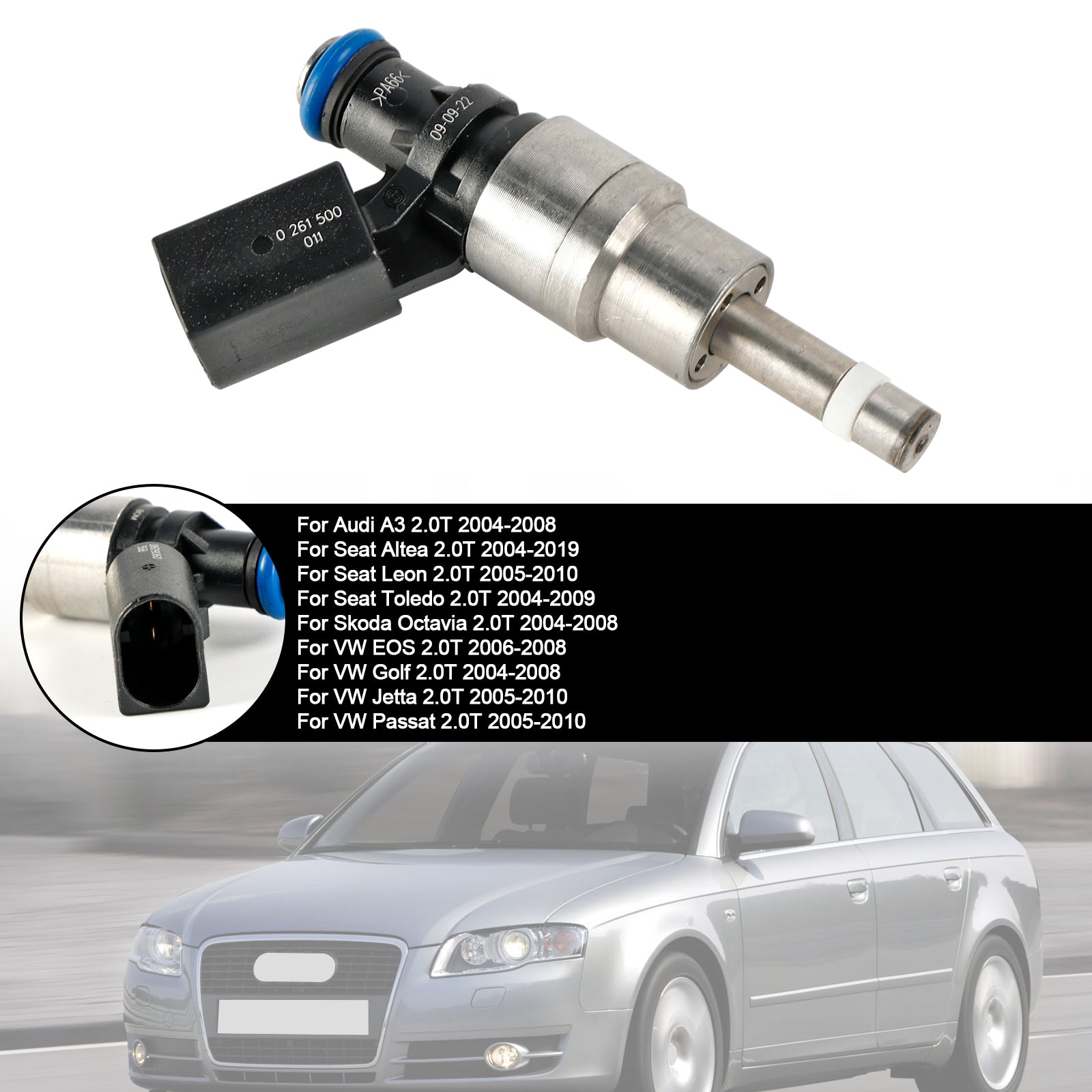 1PCS Fuel Injector 0261500011 Pour Audi A4 Avant 8E5 2.0 FSI 02-04 06D906036B