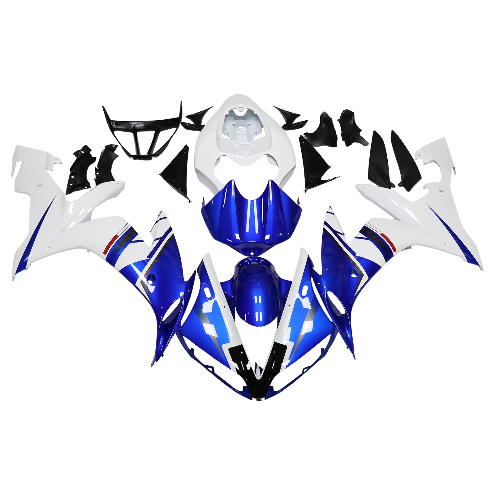 Kit de carénage par injection, carrosserie en plastique ABS, compatible avec Yamaha YZF 1000 R1 2004-2006