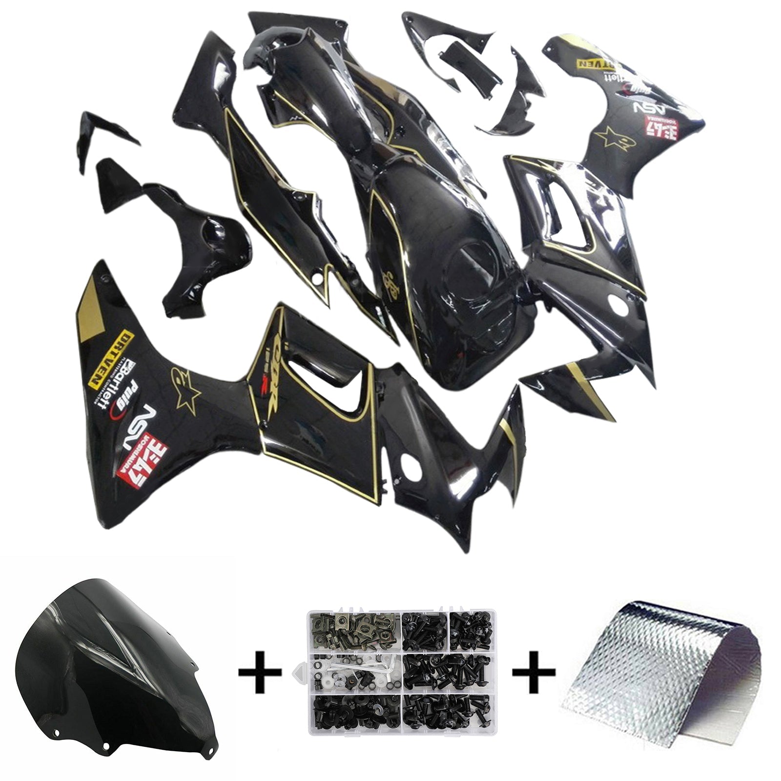 Kit carena iniezione Honda CBR125R 2002-2006 Carrozzeria in plastica ABS