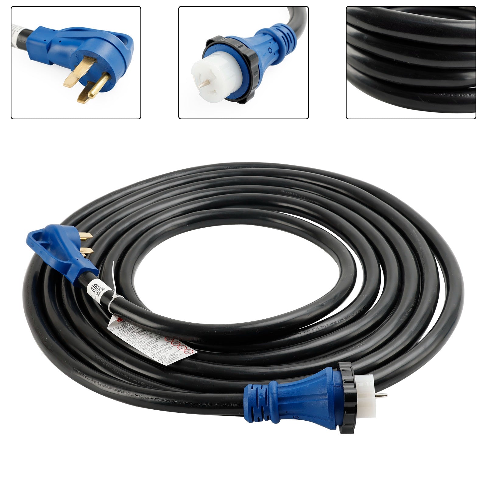 RV/generatorsnoer UL-gecertificeerd 50 Amp met vergrendelbare connector voor campercamper