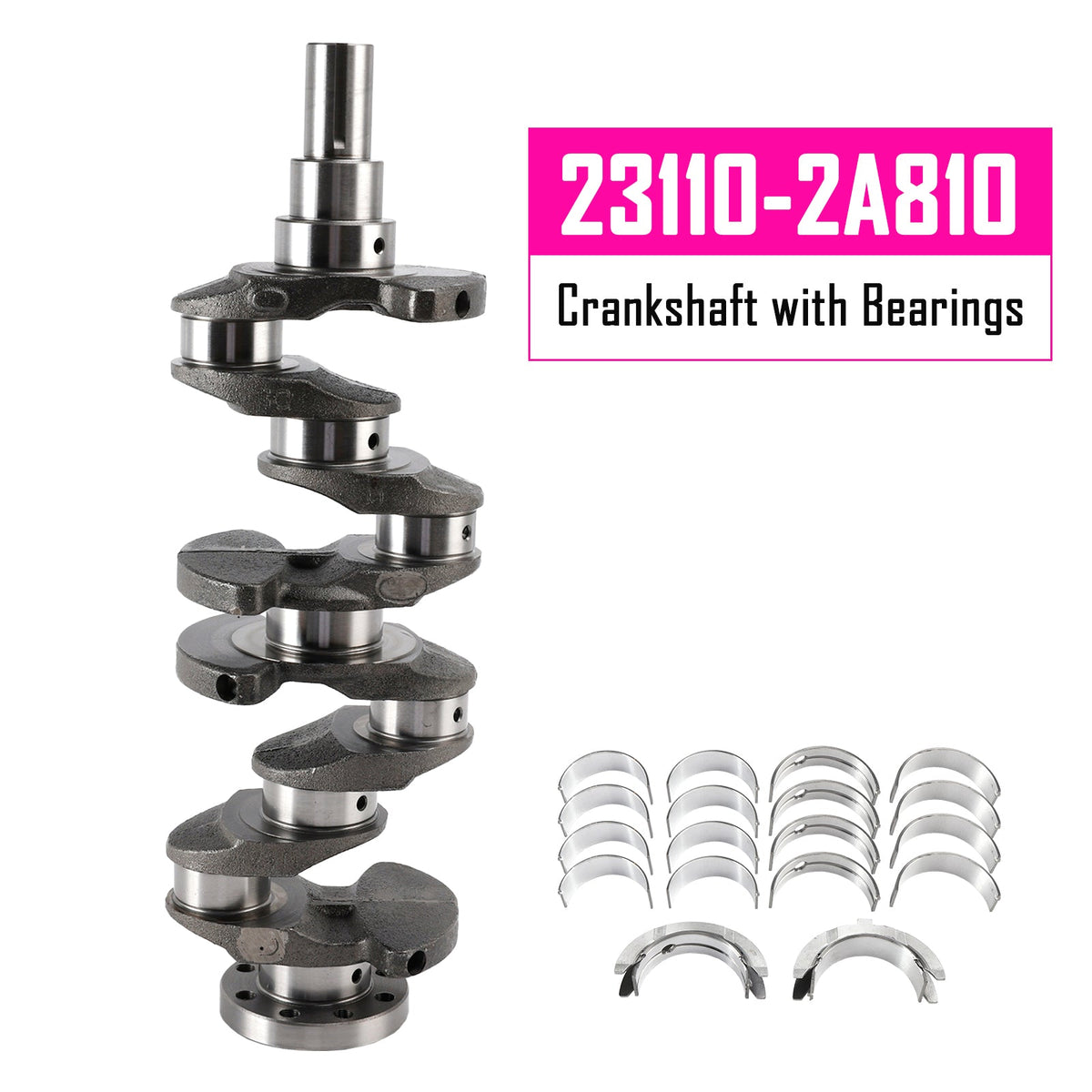 Vilebrequin avec coussinets 23110-2A810 pour Kia Optima 1.7 D4FD Diesel (2011-2018)