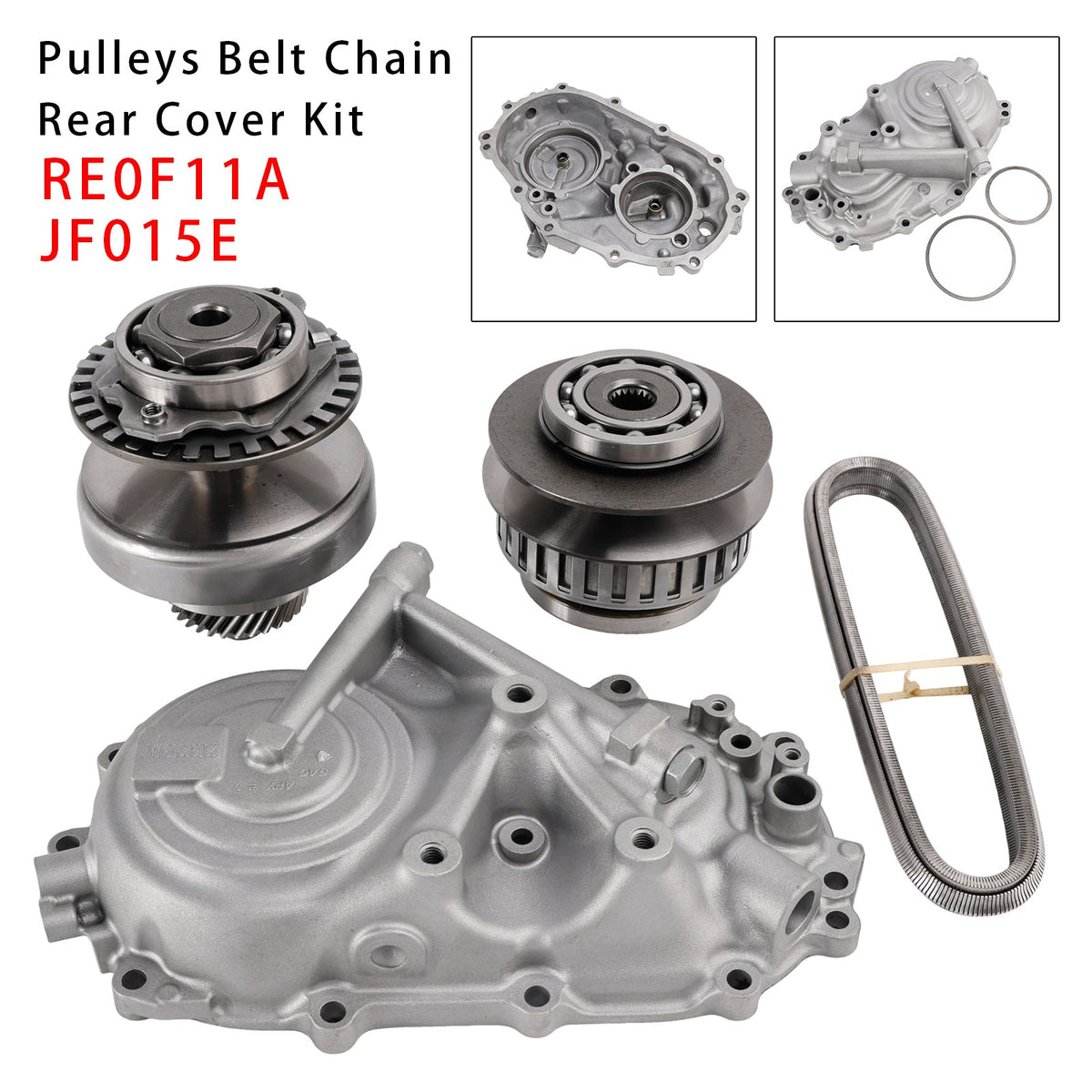 Kit de polea trasera, correa y cadena para transmisión CVT Nissan RE0F11A JF015E (2009-2018), 30 dientes