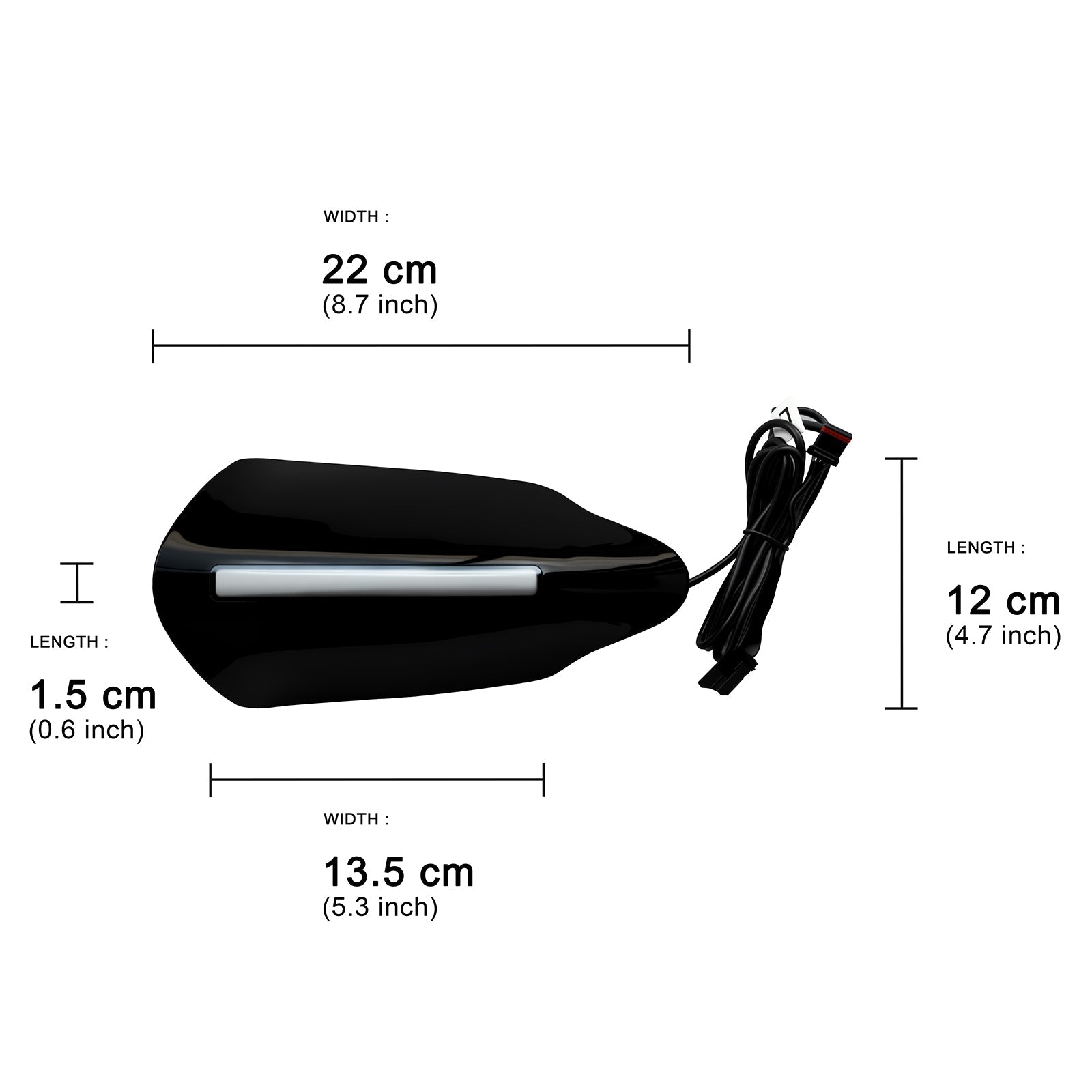 Protège-mains avec clignotant pour Touring Electra Glide Ultra Classic Low - FLHTCUL (2015-2016)