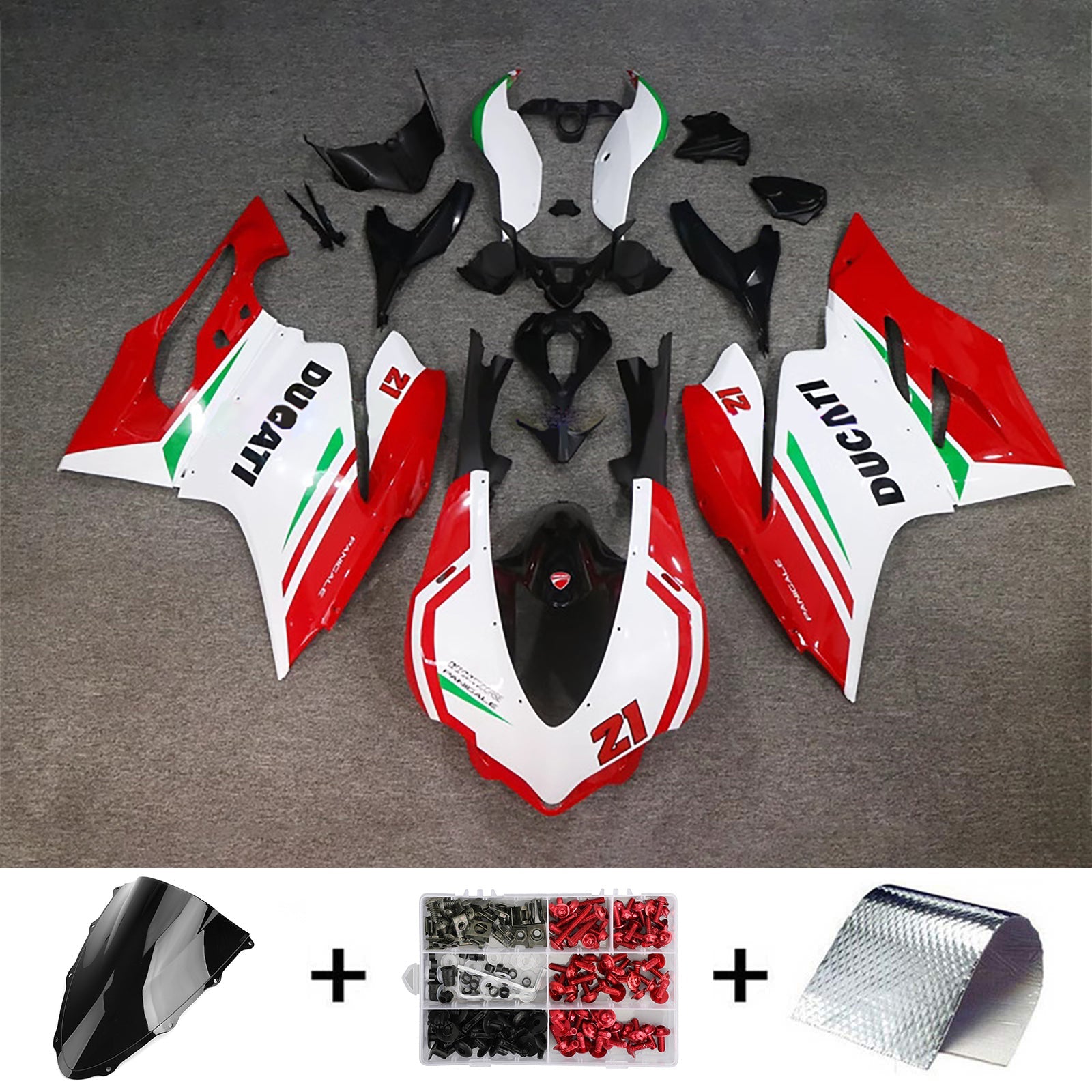 Kit de carénage d'injection Ducati 1299 2015-2020 Carrosserie Plastique ABS