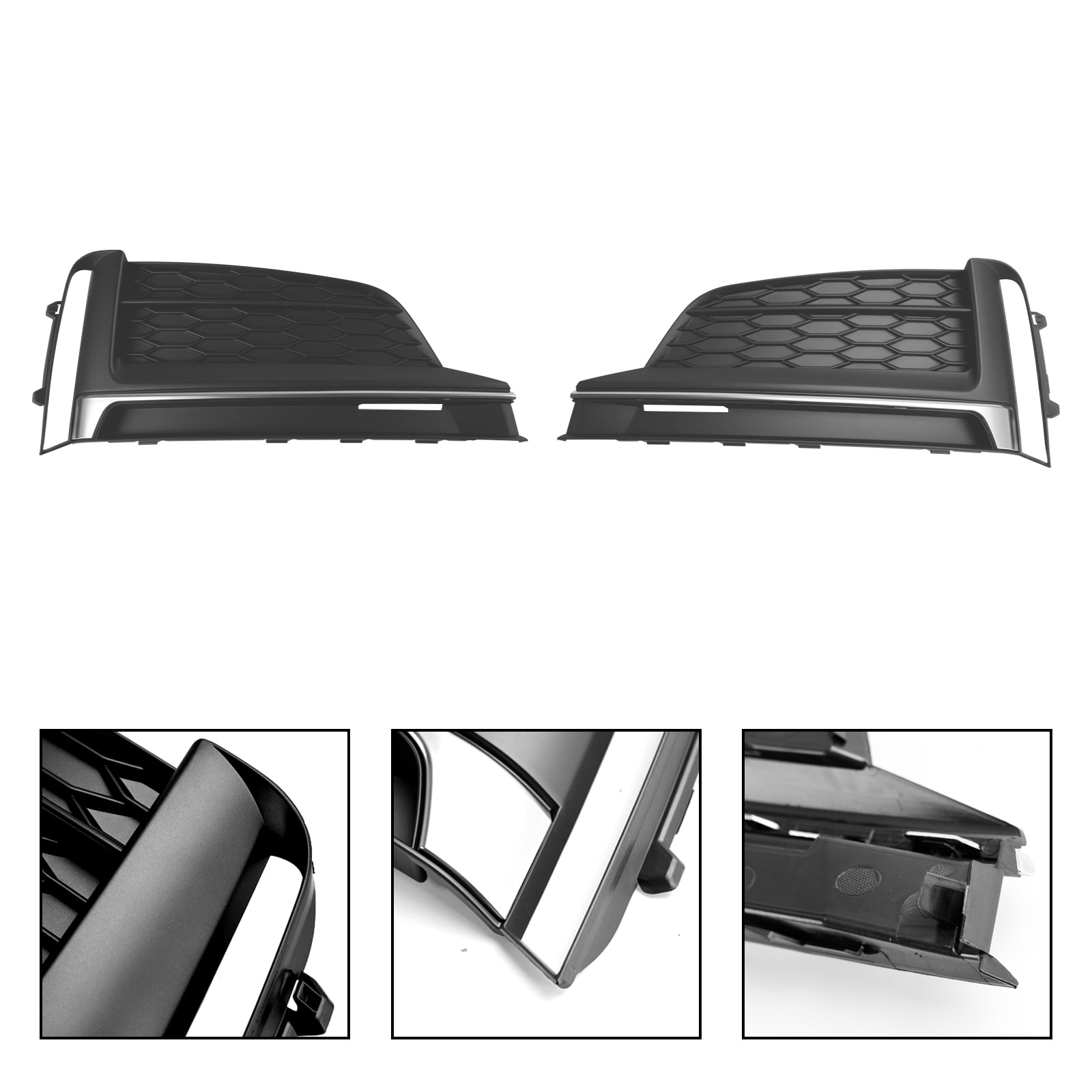 2 stks voor bumper mist lichte hoes trim voor Audi A5 S-Line S5 2018-2019
