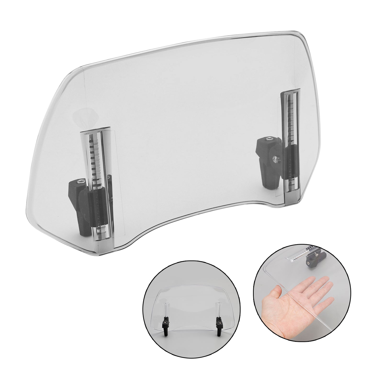 Univerzalni nastavljiv podaljšek deflektorja za vetrovnico na posnetek na vetrobranskem steklu