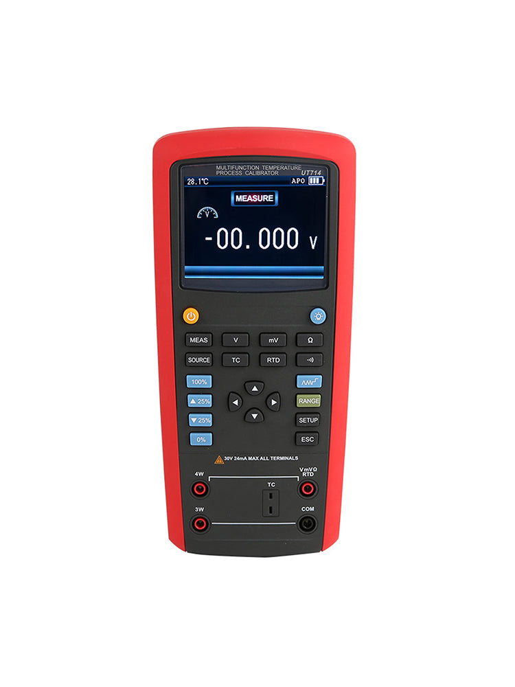 UT714 multifunctionele tester, temperatuur- en proceskalibrator, thermokoppel