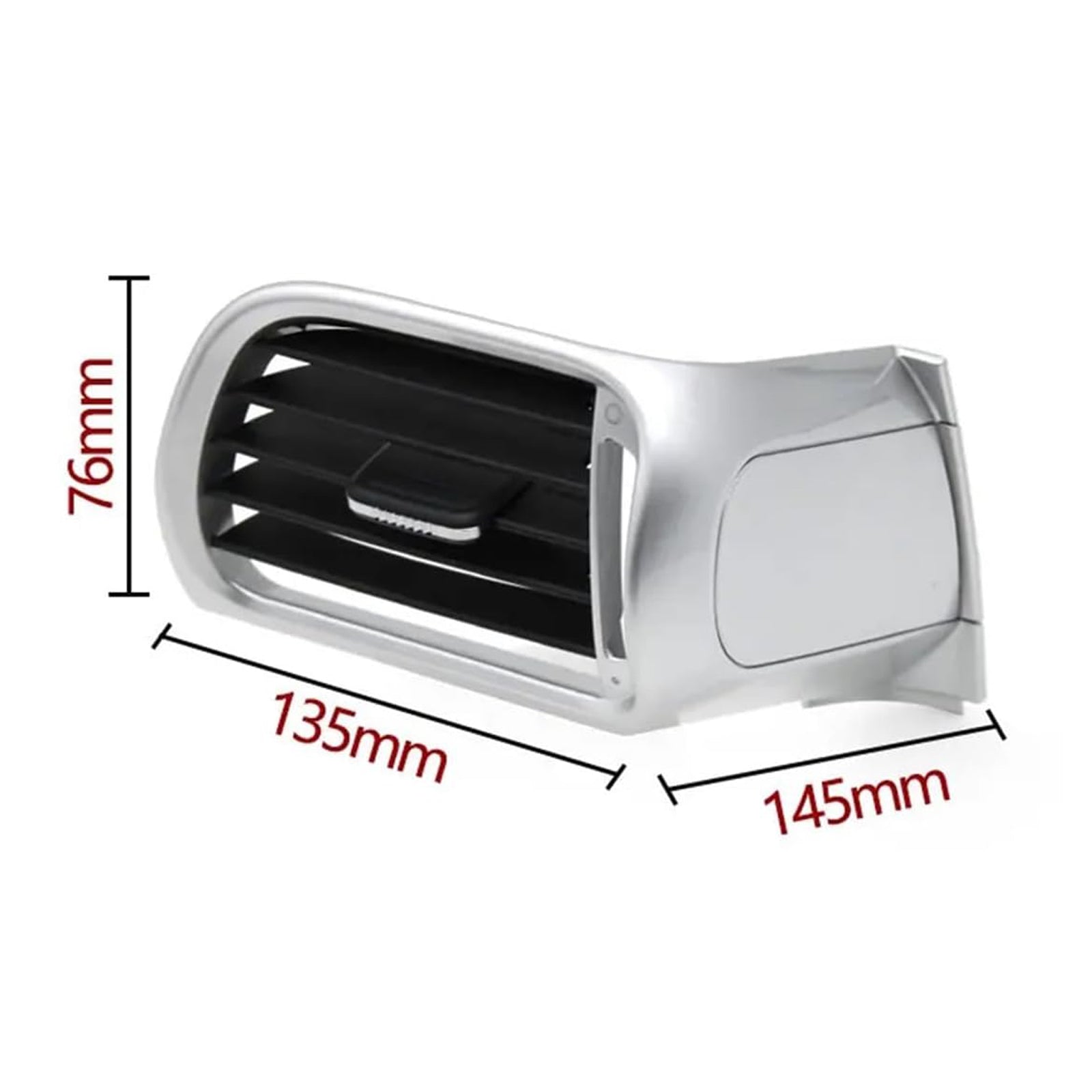 Cache de ventilation avant droit argenté pour Porsche 911 Carrera Targa 997 2004-2012