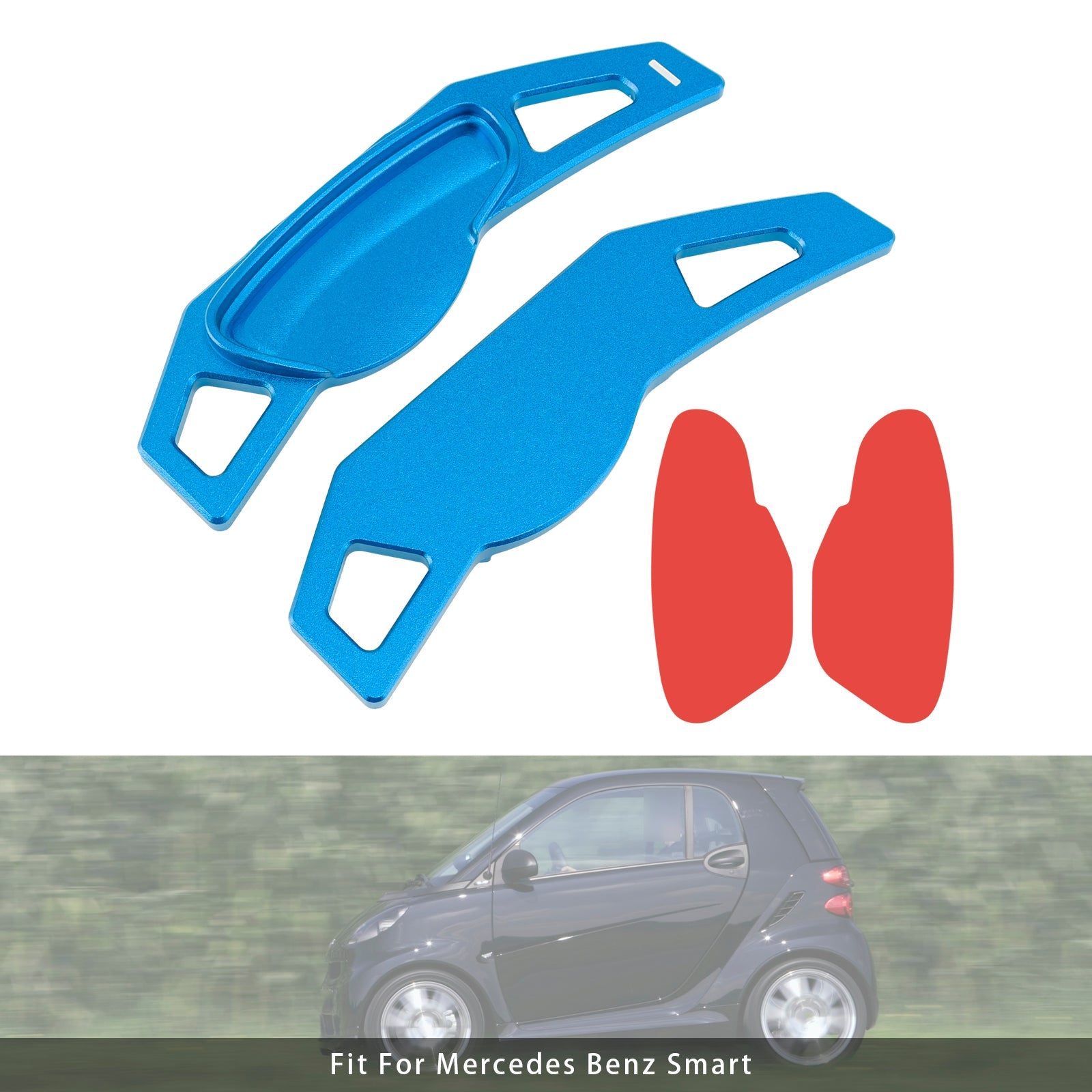 Extension de palettes de changement de vitesse au volant pour Smart Aluminium