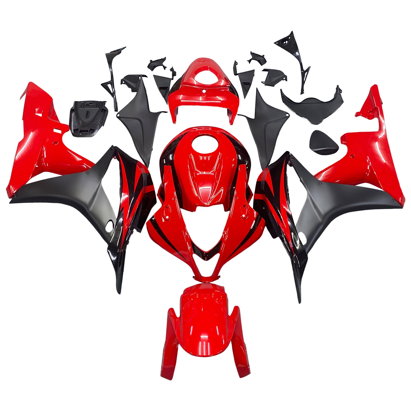 Kit de carénage en plastique ABS rouge pour Honda CBR600RR 2007-2008