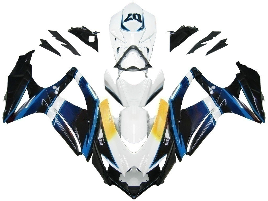 Kit de carénage par injection, carrosserie en plastique ABS, compatible avec Suzuki GSXR 600/750 2008-2009