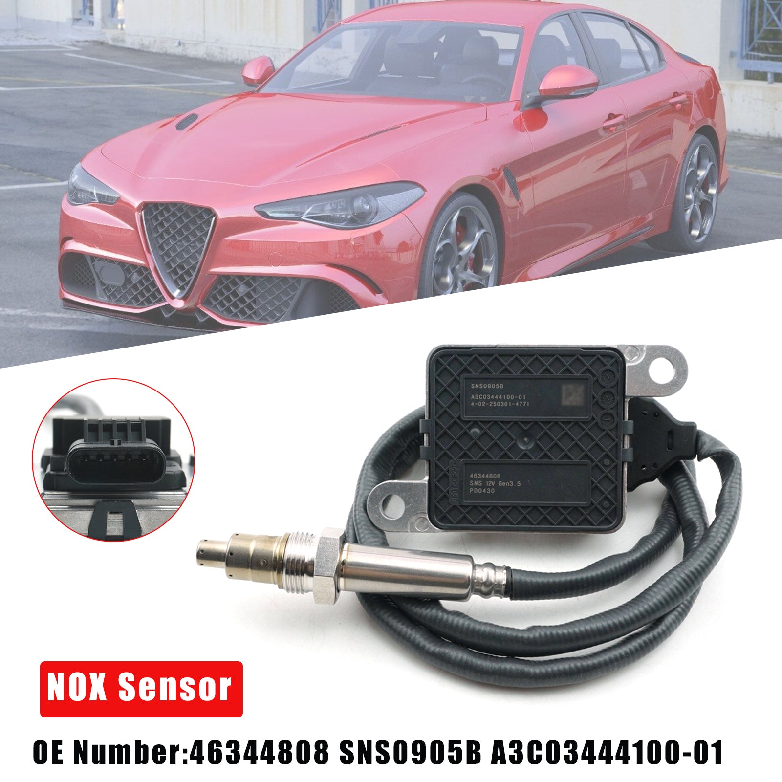 Sensore NOx 46344808 A3C03444100 per Alfa Romeo Giulia Stelvio 2.2d 2016-