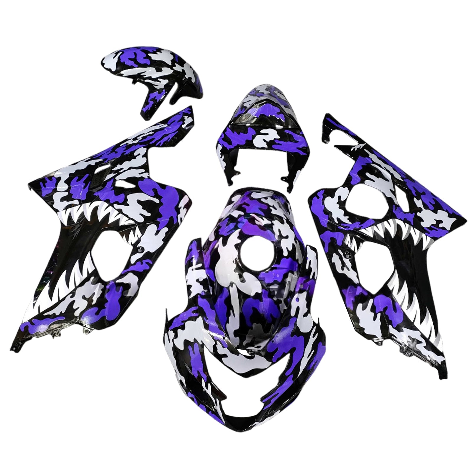 Kit de carénage injecté en plastique ABS pour Suzuki GSXR 600/750 2004-2005 K4