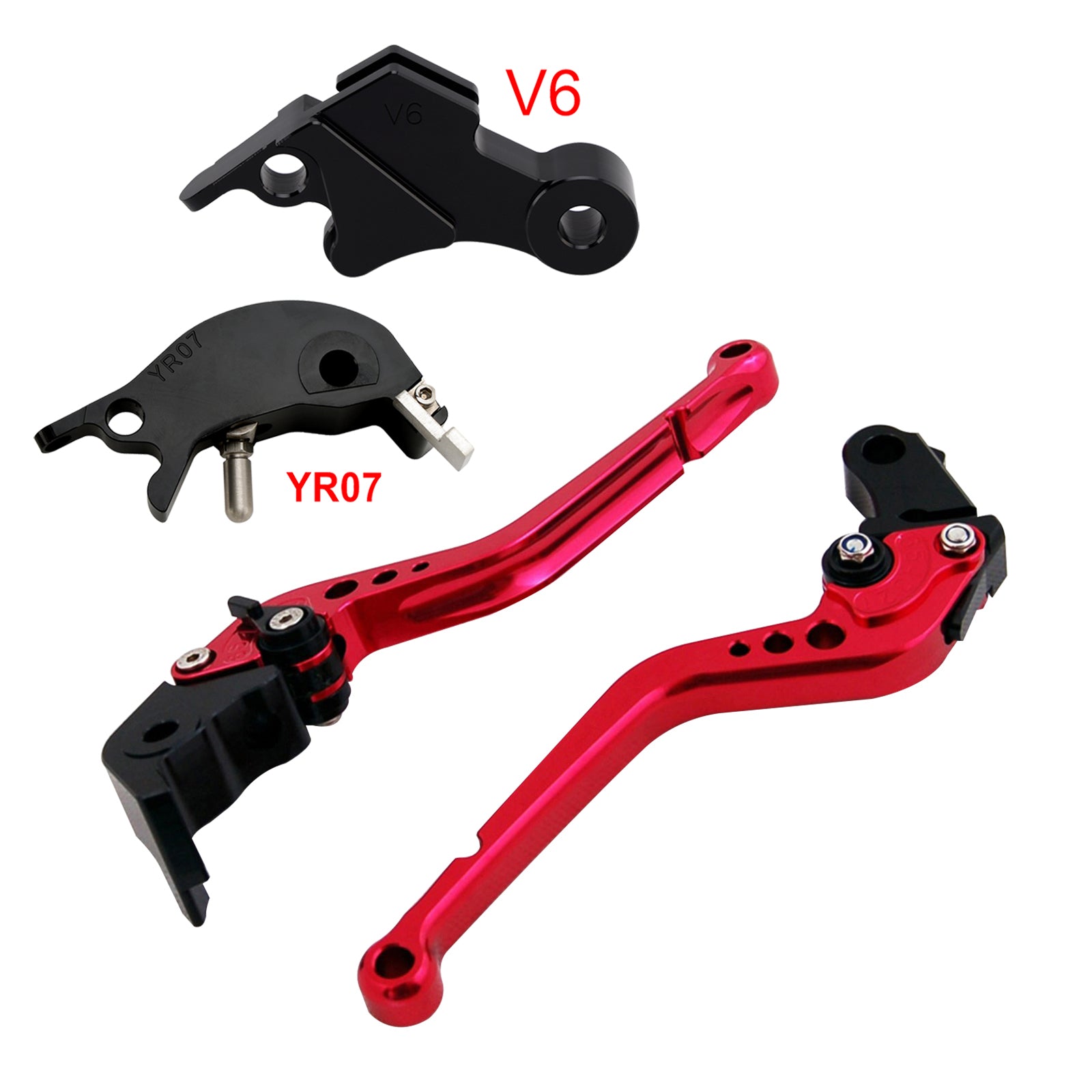 Levier de frein et d'embrayage long compatible avec YAMAHA XSR900 XSR900GP MT-09 MT-09SP 2024-2025