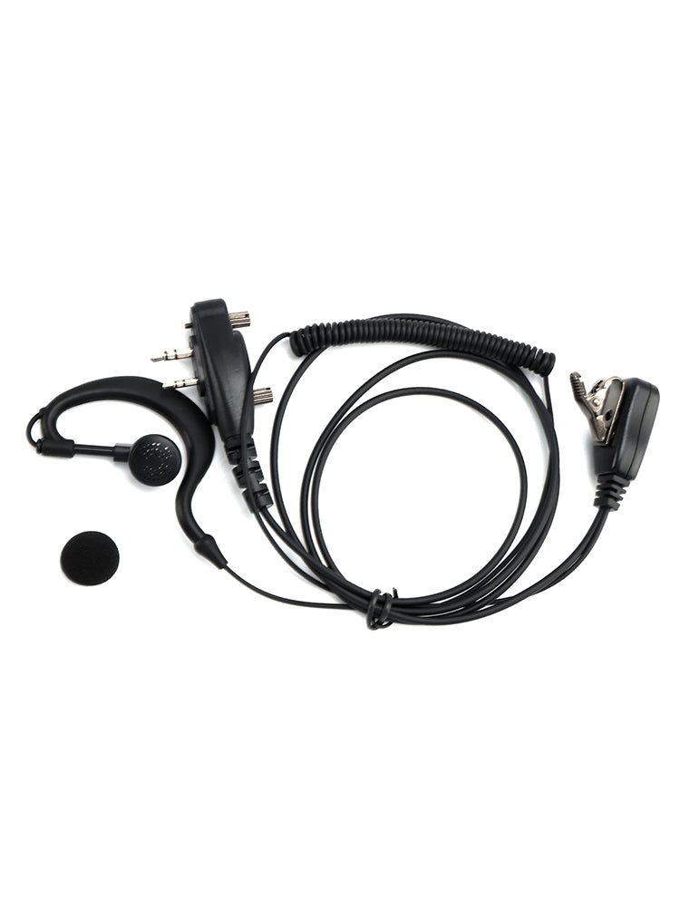 Casque d'écouteurs intra-auriculaires incurvés ICOM F1000-011 pour ICOM A16 IC-F3230 F4230D F1100 F2100D