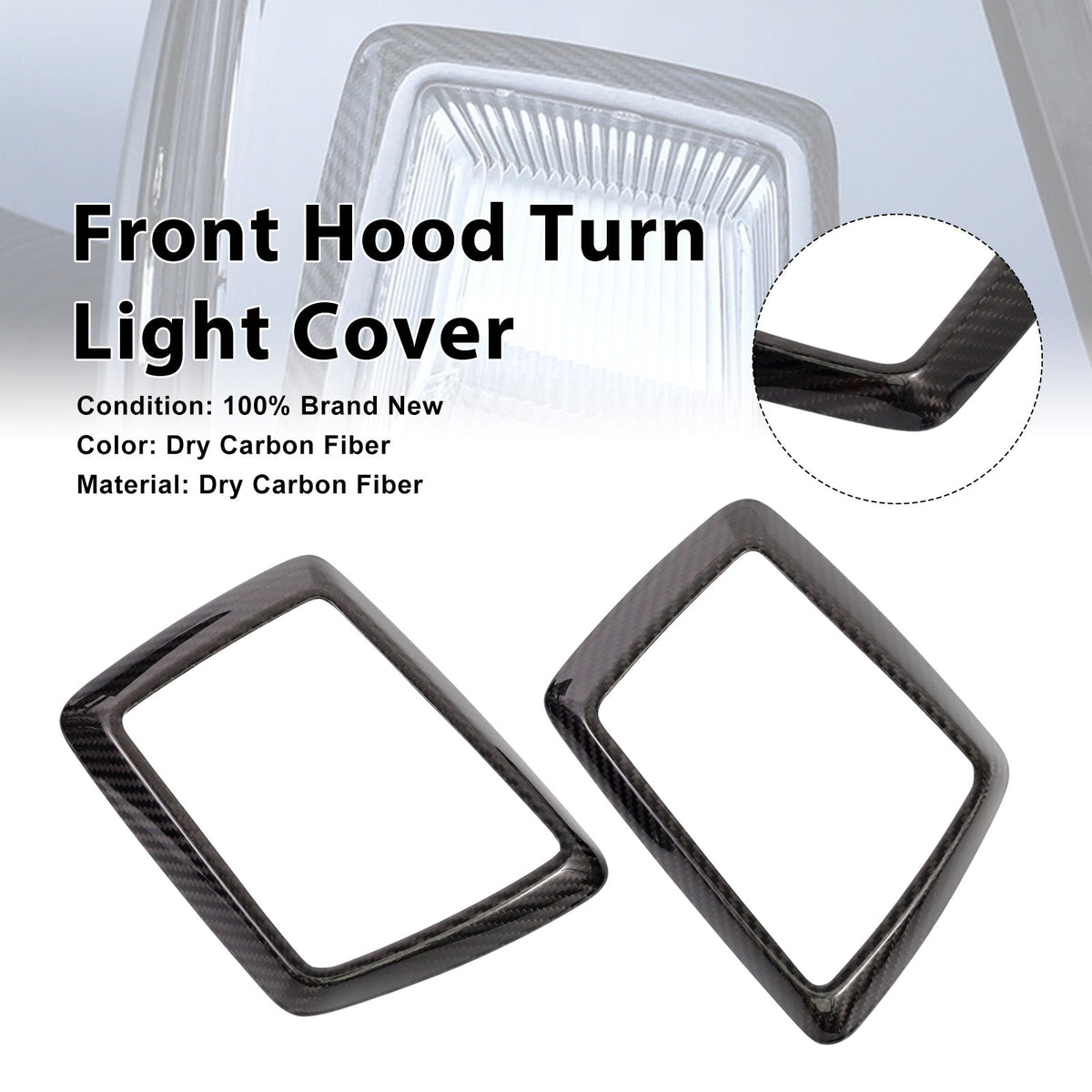 Garniture de clignotant en fibre de carbone pour Mercedes-Benz W464, W465 et G550 (2019-2026)