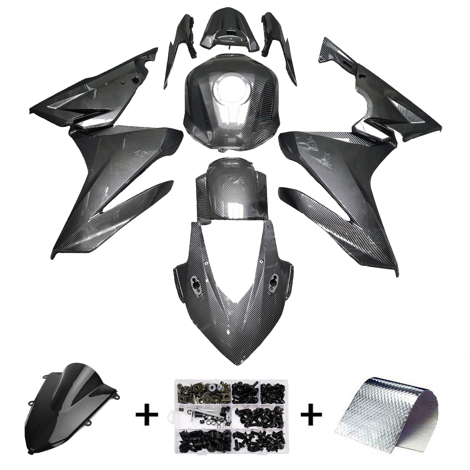 Kit de carénage en plastique ABS pour Honda CBR500R 2022-2023
