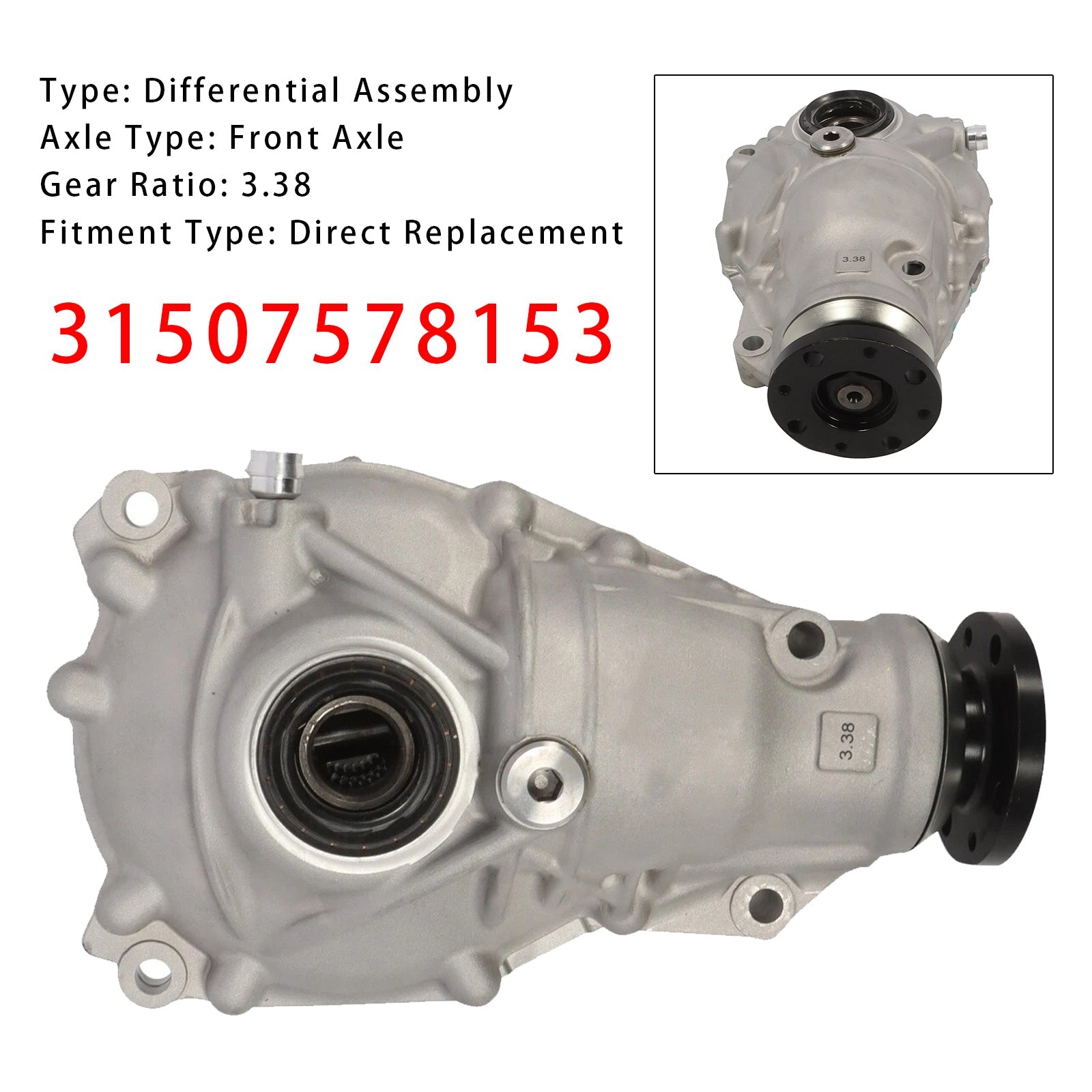 Mocowanie przedniego dyferencjału do BMW X3 (2011-2017) - Numery części : 31507578153 i 31508635863