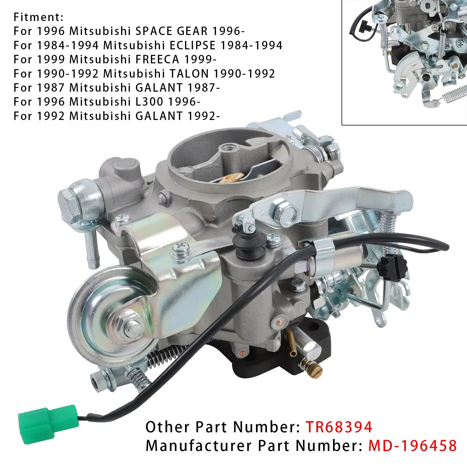 Carburateur Mitsubishi GALANT 1992 MD196458