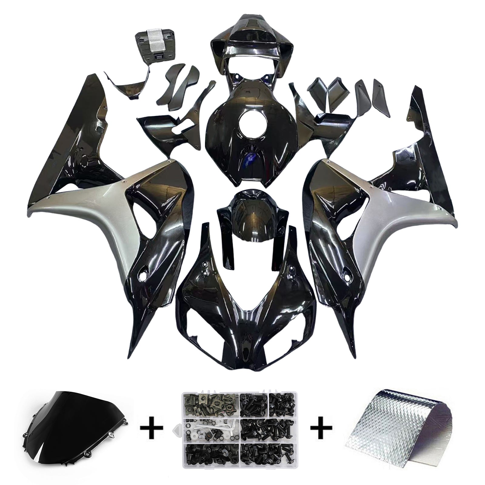 Kit de carénage par injection, carrosserie en plastique ABS, adapté à la Honda CBR1000RR 2006-2007