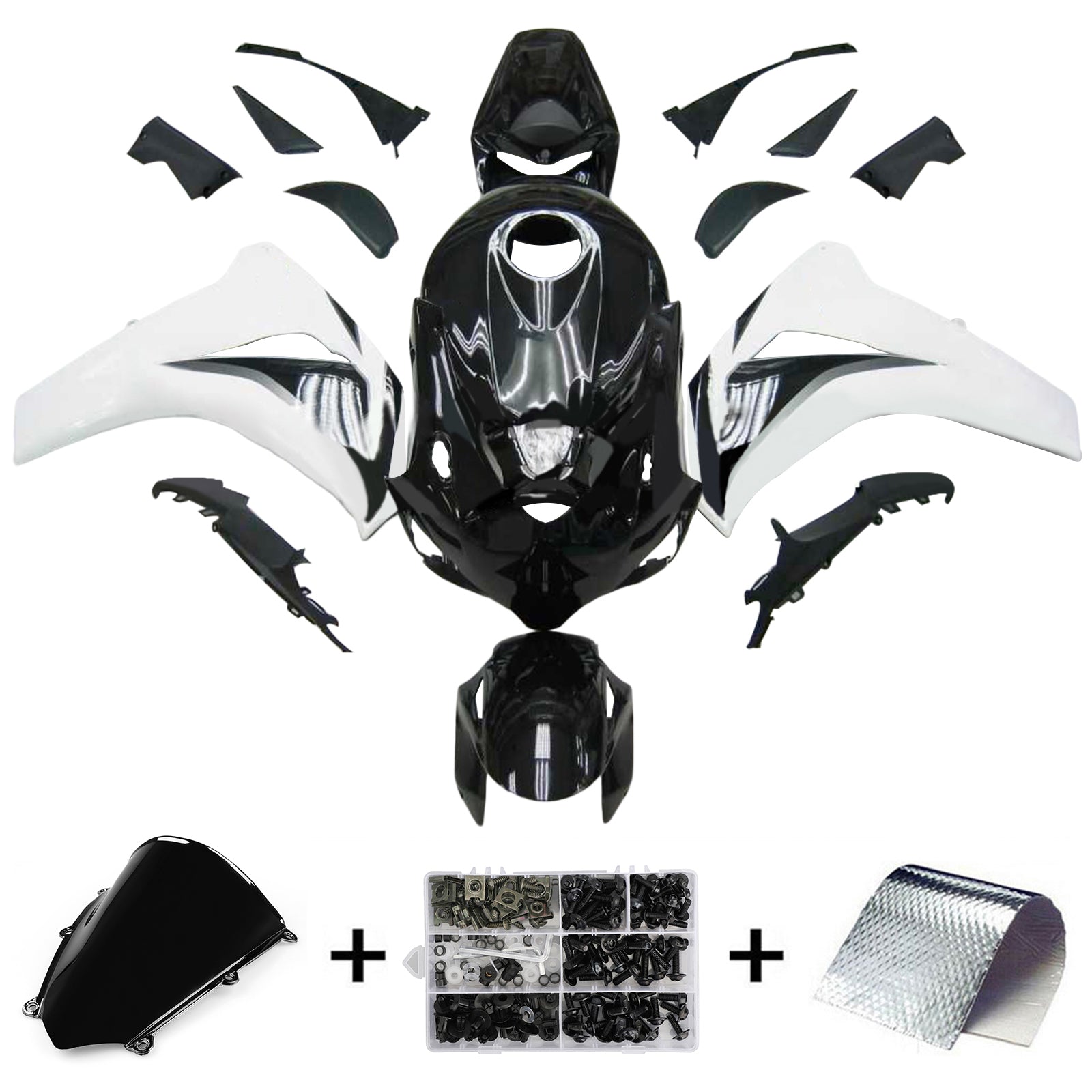 Kit de carénage injecté en plastique ABS pour Honda CBR1000RR 2008-2011