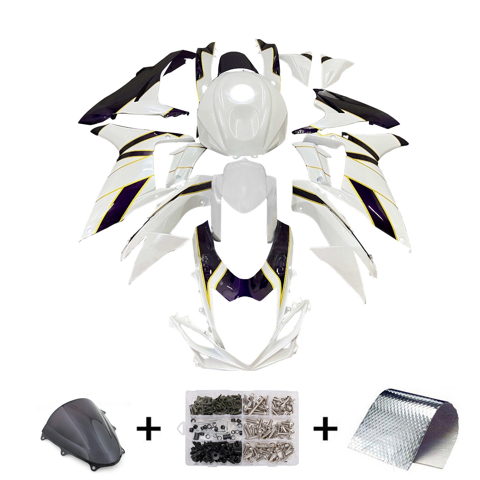 Kit di carenza iniettato in plastica ABS per Suzuki GSXR 600/750 2011-2025 K11