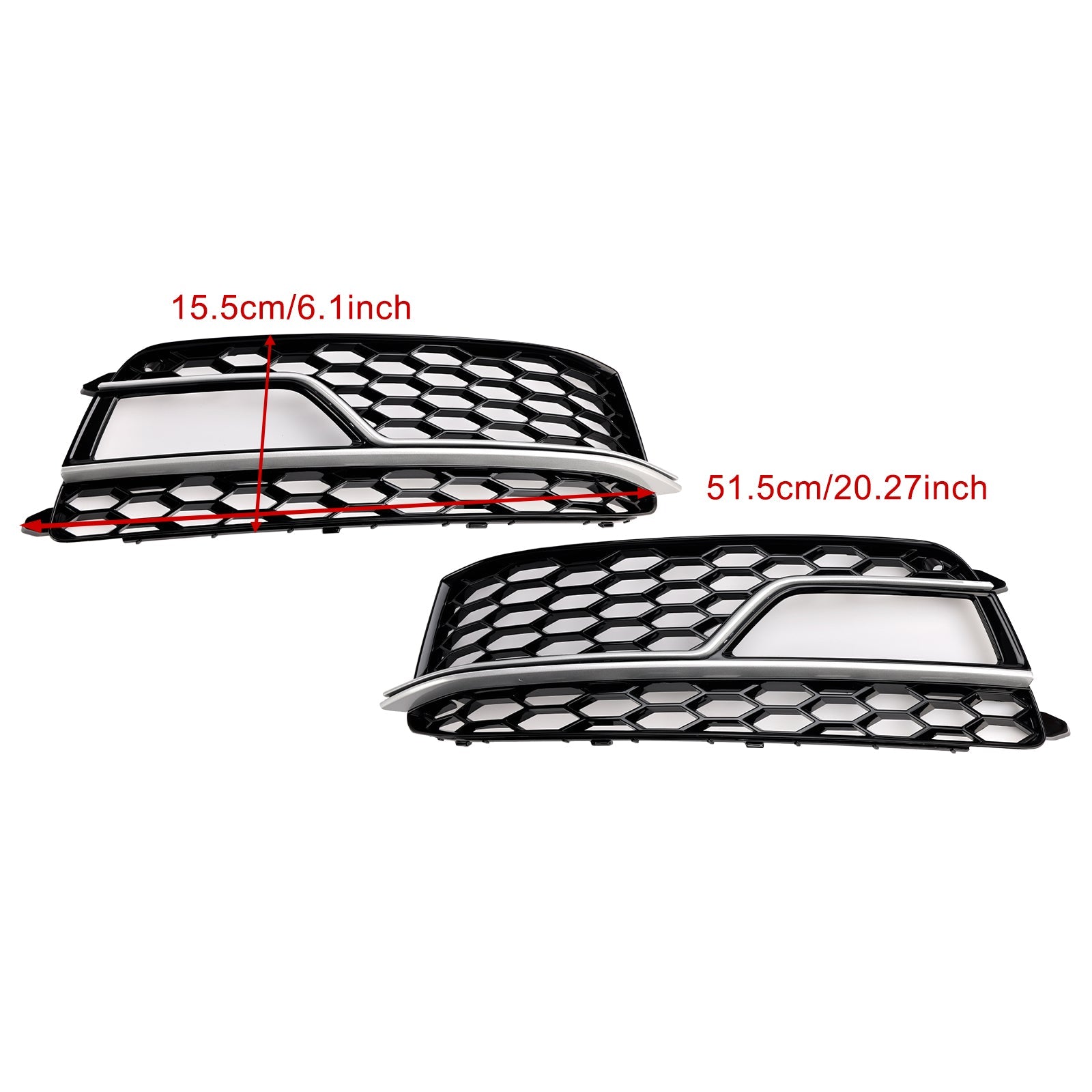 Grille de calandre noire pour phares antibrouillard avant AUDI A5 S-Line S5 2013-2016