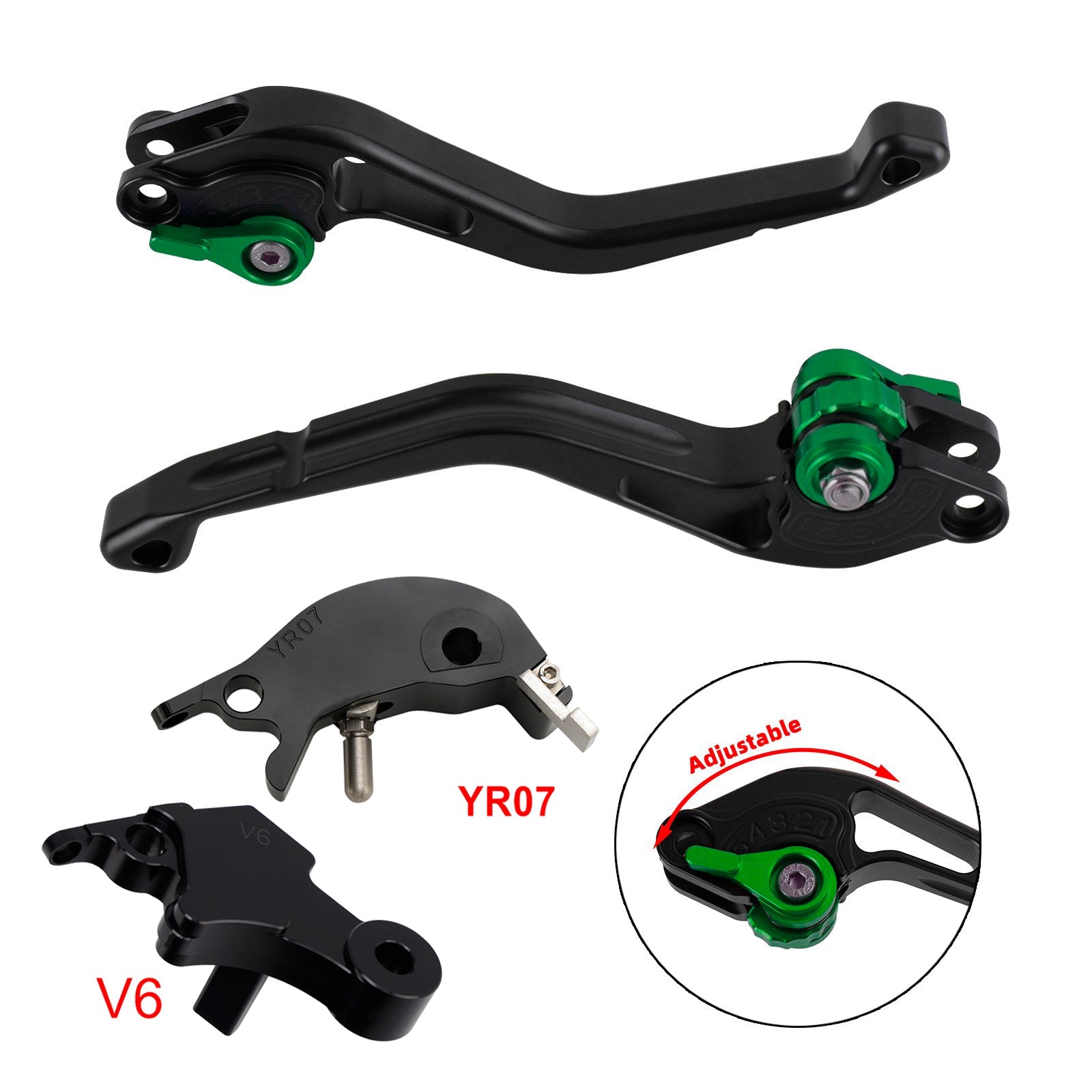 Levier de frein et d'embrayage court compatible avec YAMAHA XSR 900 2025 MT-09 2024-2025