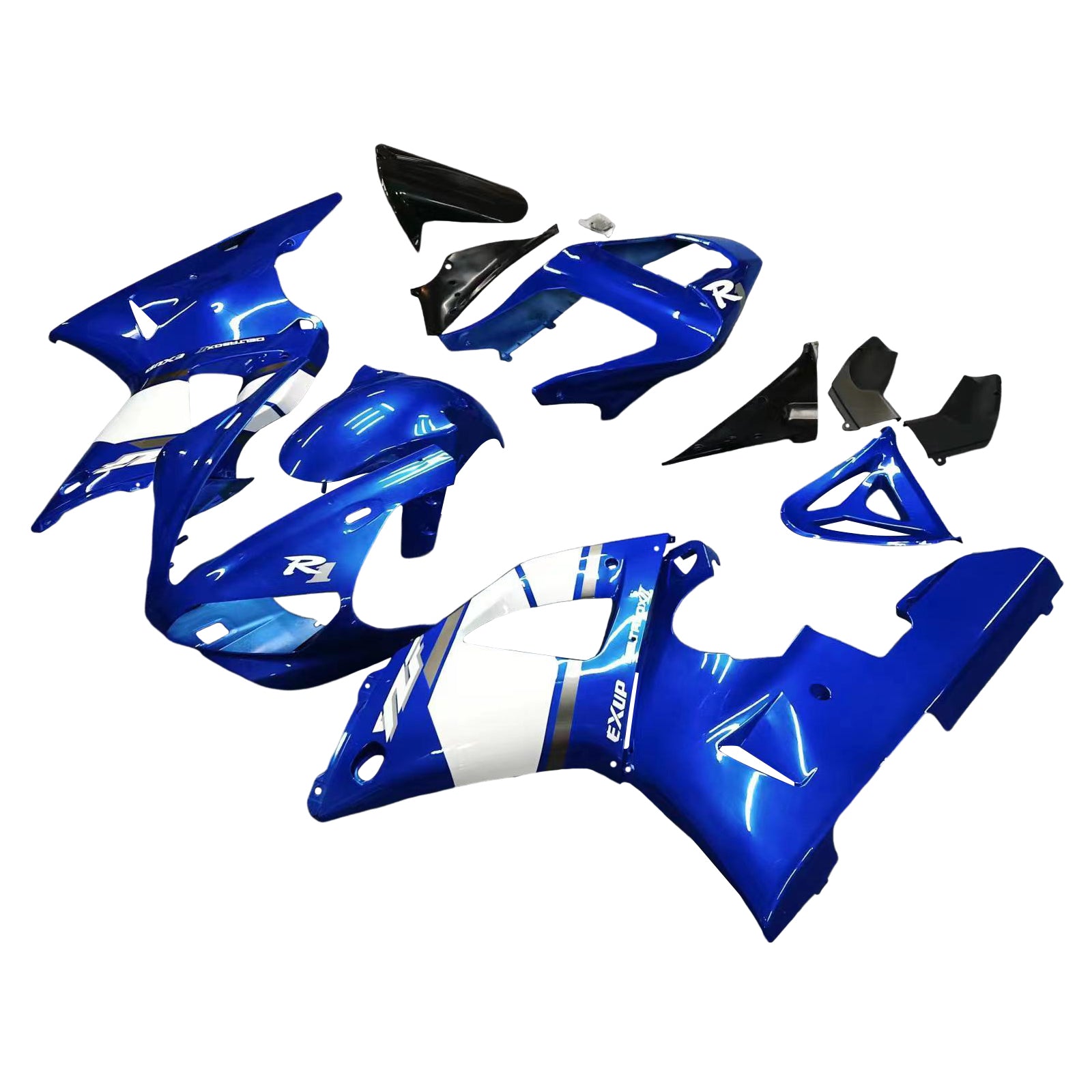 ABS Injection Plastic Kit Fairing Fit For Yamaha YZF R1 2000-2001 Blue