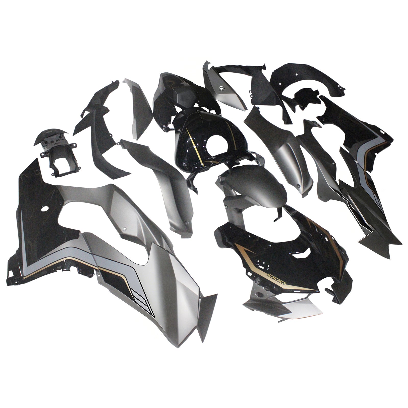 Kit carena iniettata in plastica ABS compatibile con Kawasaki ZX-10R ZX-10RR 2021-2025