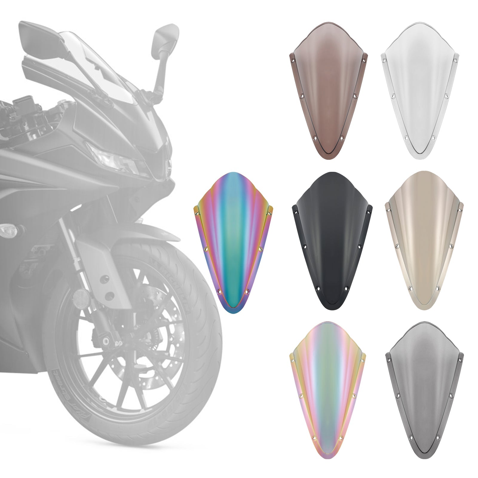 Parabrisas de motocicleta ABS para YAMAHA R125 2014-2018