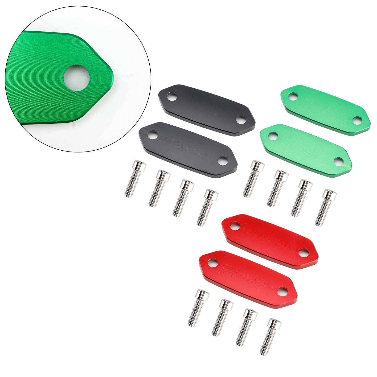 Achteruitkijkspiegelblokplaat voor Kawasaki Ninja 300 250 400 125 ZX6R 636