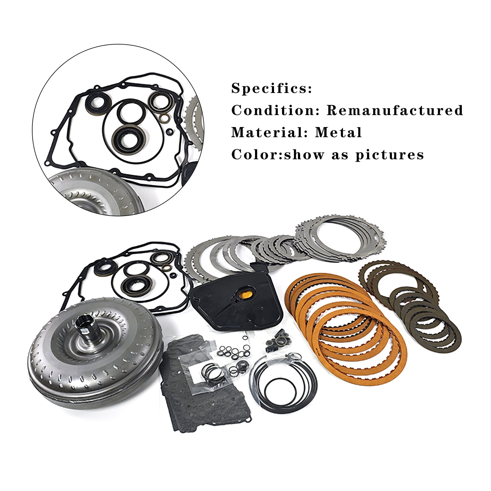 Kit de reconstrucción de transmisión Ford Lincoln Mazda 2.0L 6F35 2013+ 49374793