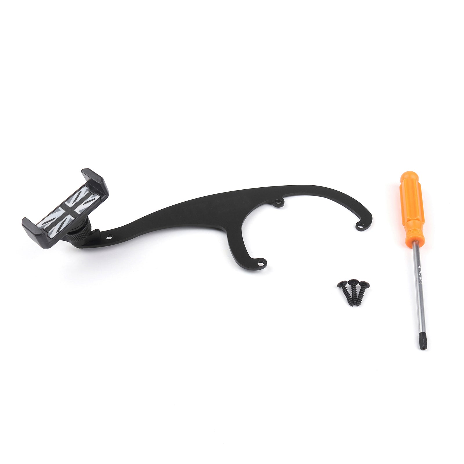 360°Rotation Car Phone Mount Cradle Holder Stand For Mini Cooper R60 R61 Gray